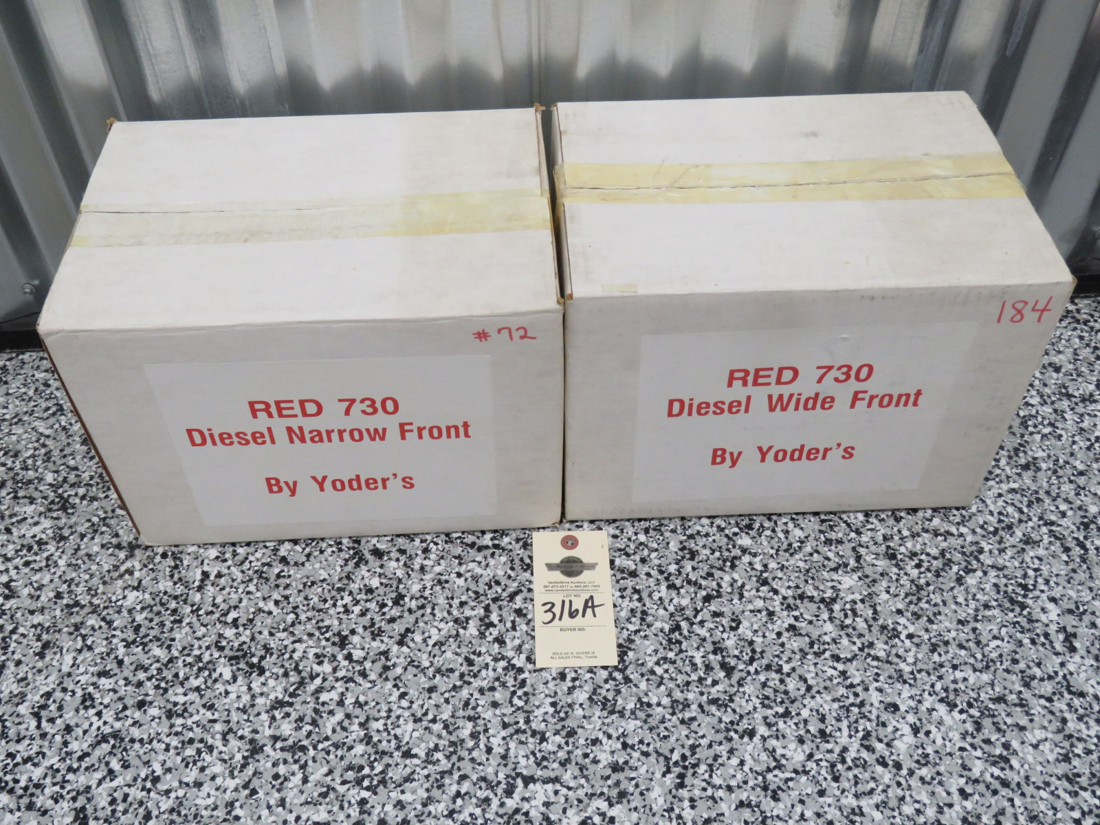 Yoder Red 730 Diesel Wide Front and Yoder Red 730 Norrow Front both NIB - Image 2