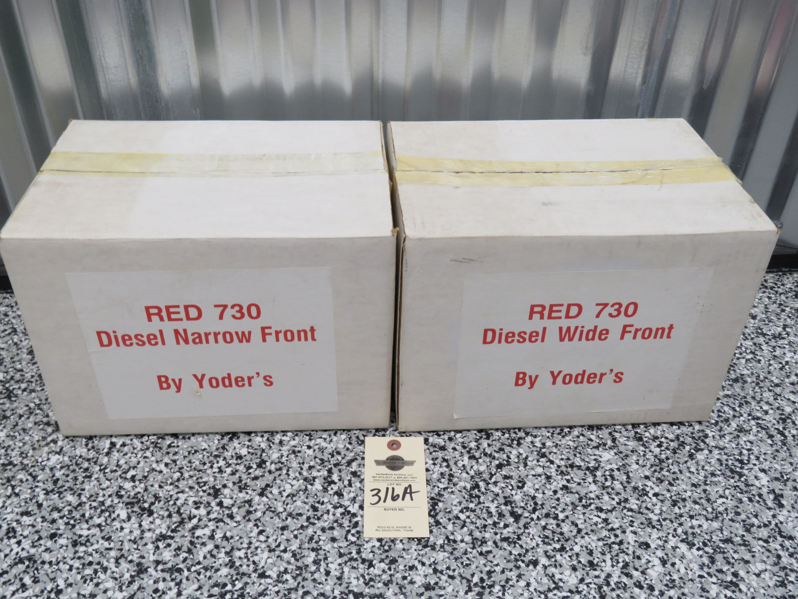 Yoder Red 730 Diesel Wide Front and Yoder Red 730 Norrow Front both NIB - Image 4