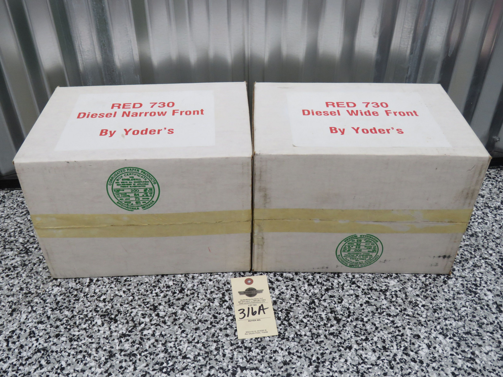 Yoder Red 730 Diesel Wide Front and Yoder Red 730 Norrow Front both NIB - Image 5