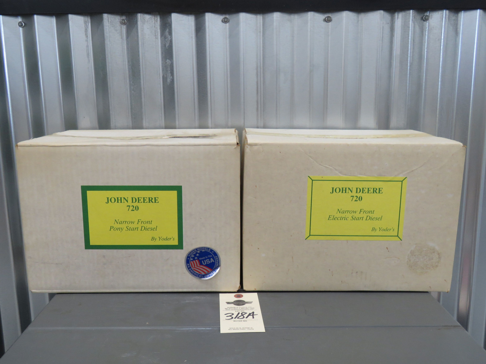 Yoder John Deere 720 Narrow Front Electric Start Diesel and Yoder John Deere 720 Narrow Front Pony Start Diesel both NIB - Image 1