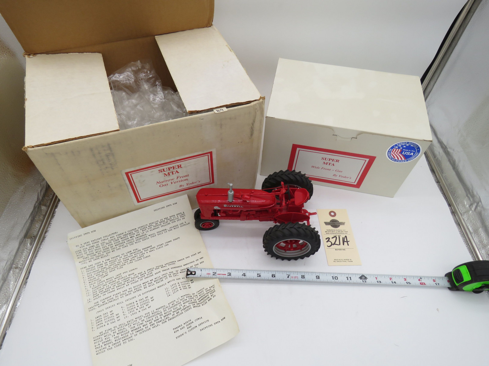 Yoder Super MTA Wide Front and no Box and 1 Yoder Super Super MTA Wide Front Gas Tractor that is NIB - Image 2