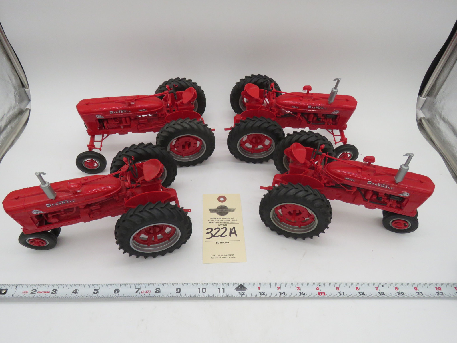 Group of Yoder Farmall Tractors and NO Boxes 2-Farmall Super MTA NF,2- Farmall Super MTA Diesel Wide Front - Image 3