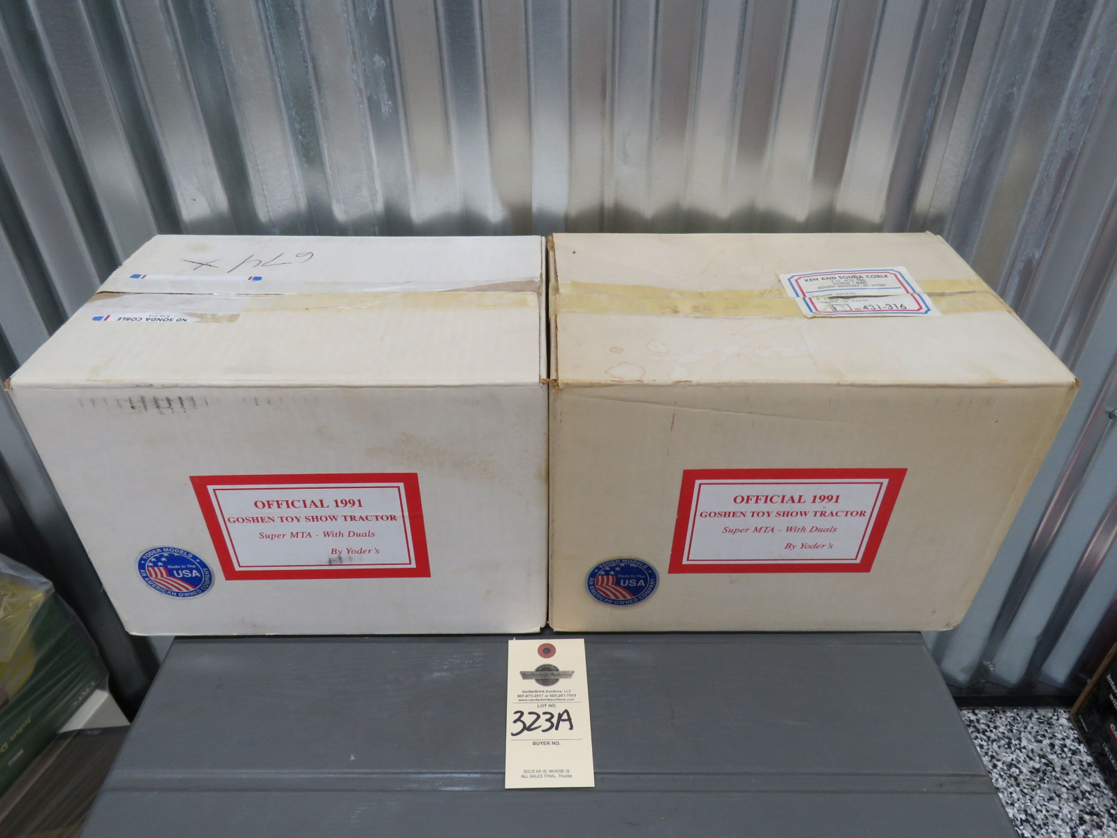 Group of 2 Yoder Offical 1991 Gohen Toy Show Tractor Super MTA with duals Opened - Image 1