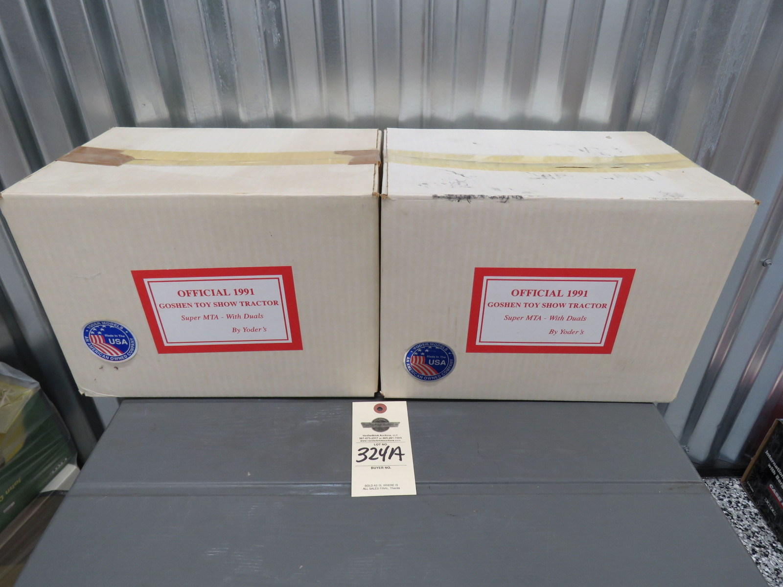 Group of 2 Yoder Offical 1991 Gohen Toy Show Tractor Super MTA with duals Opened - Image 1