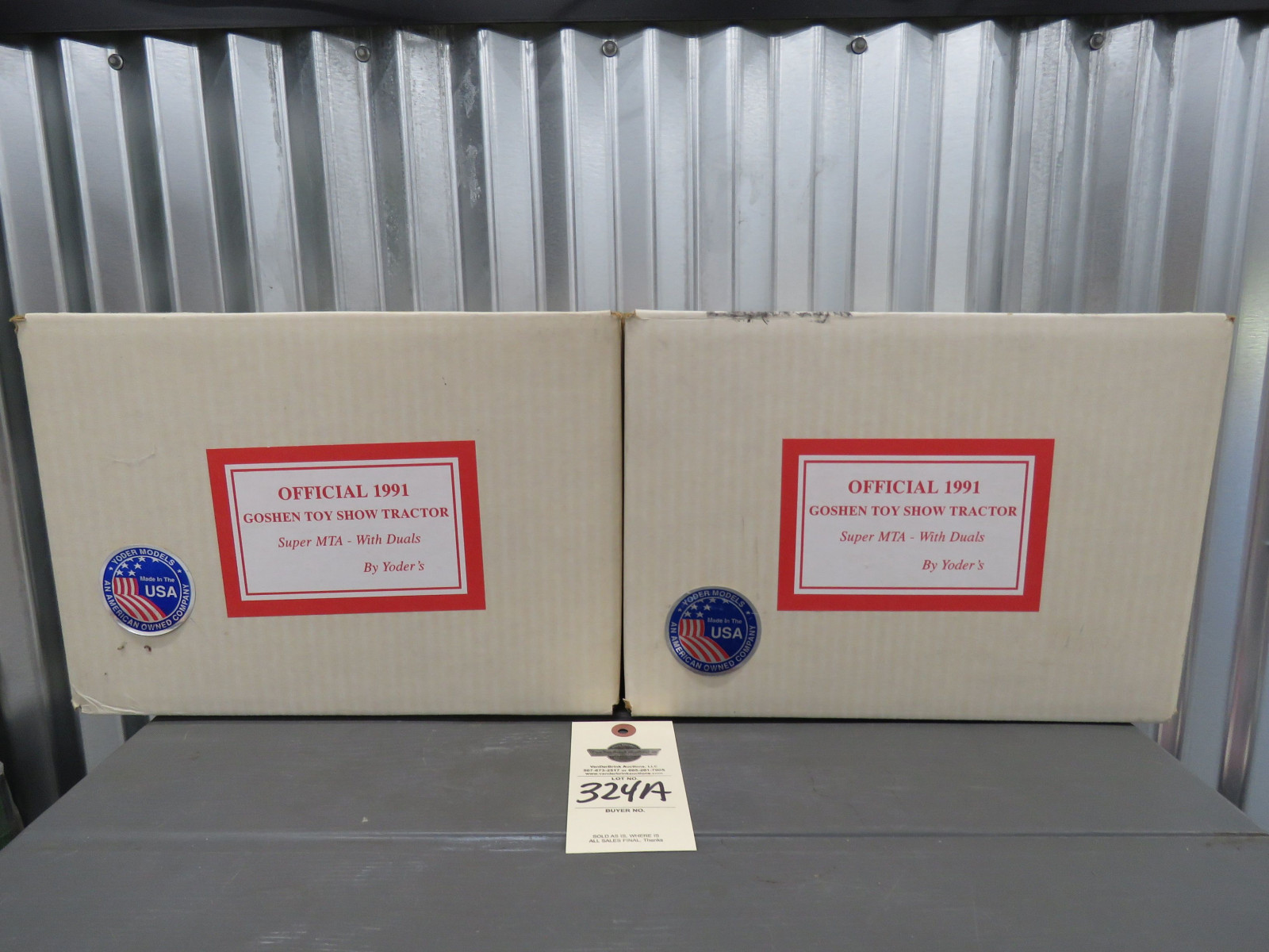 Group of 2 Yoder Offical 1991 Gohen Toy Show Tractor Super MTA with duals Opened - Image 2