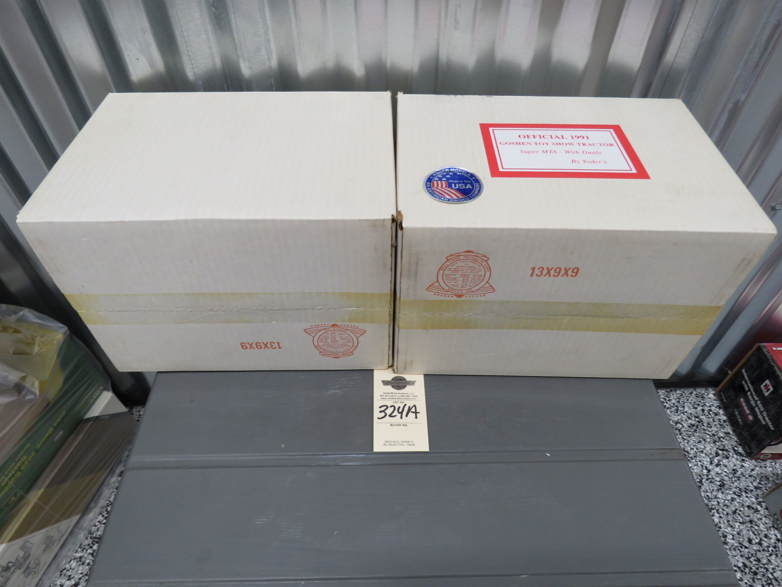 Group of 2 Yoder Offical 1991 Gohen Toy Show Tractor Super MTA with duals Opened - Image 5