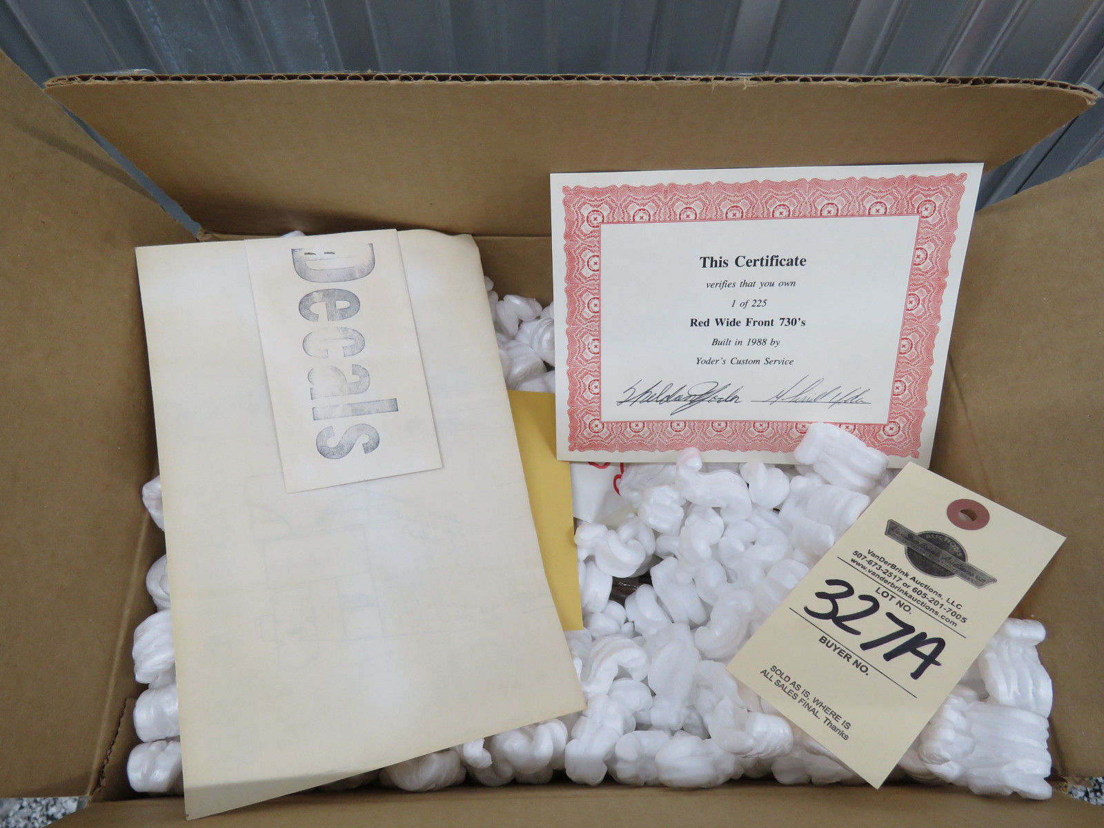 Yoder Red 730 Diesel Wide Front  New in Opened Box - Image 4