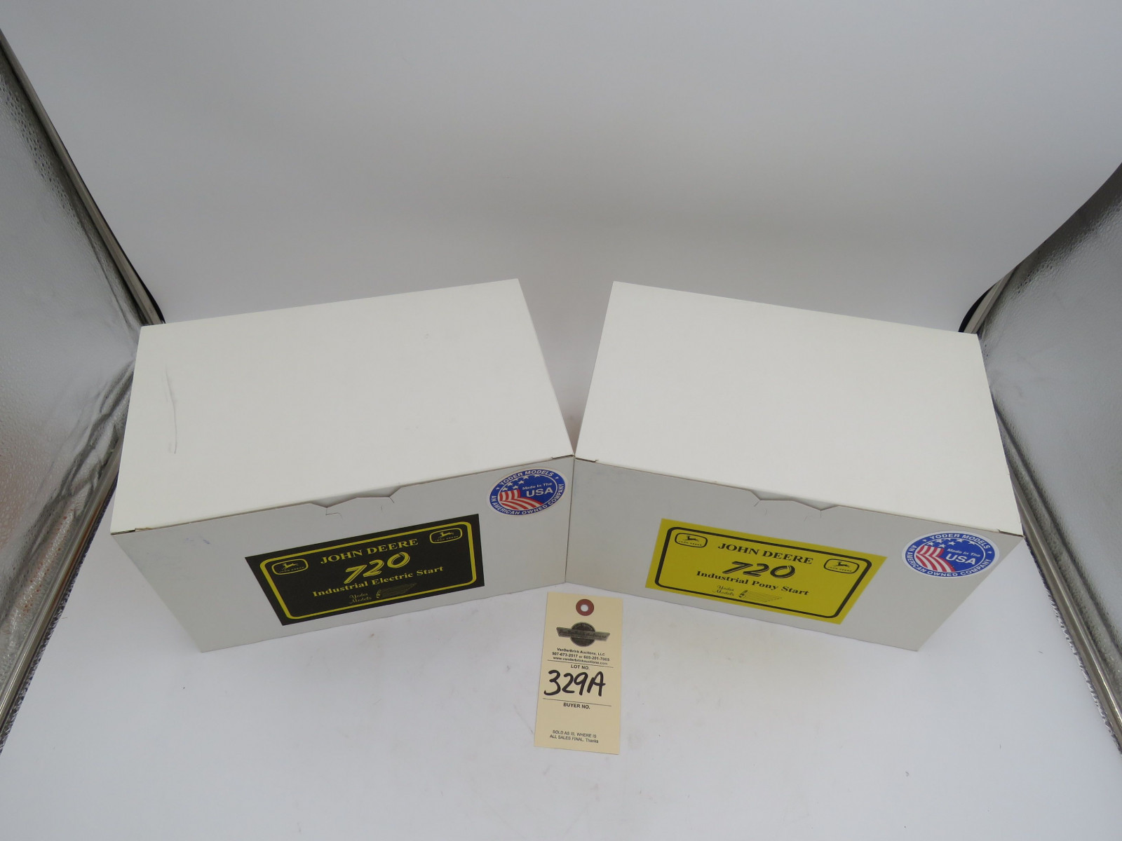 Yoder John Deere 720 Industrial Electric Start NIB and John Deere 720 Industrial 720 Pony Start NIB and in original Opened Shipping container - Image 2