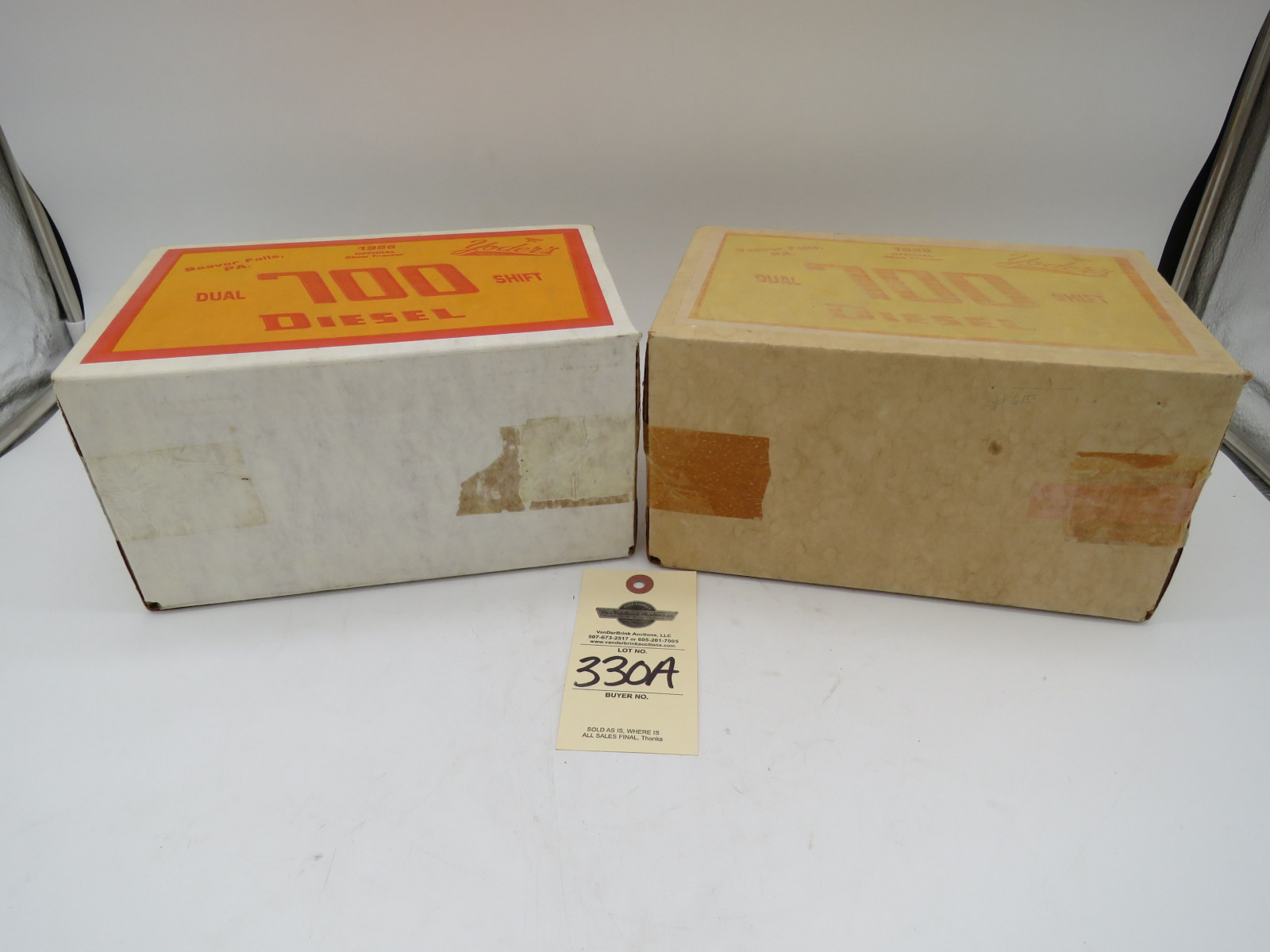 Group of 2 Yoder Official Show Tractor Beaver Falls, PA 700 dual Shift Diesel Tractors NIB - Image 5