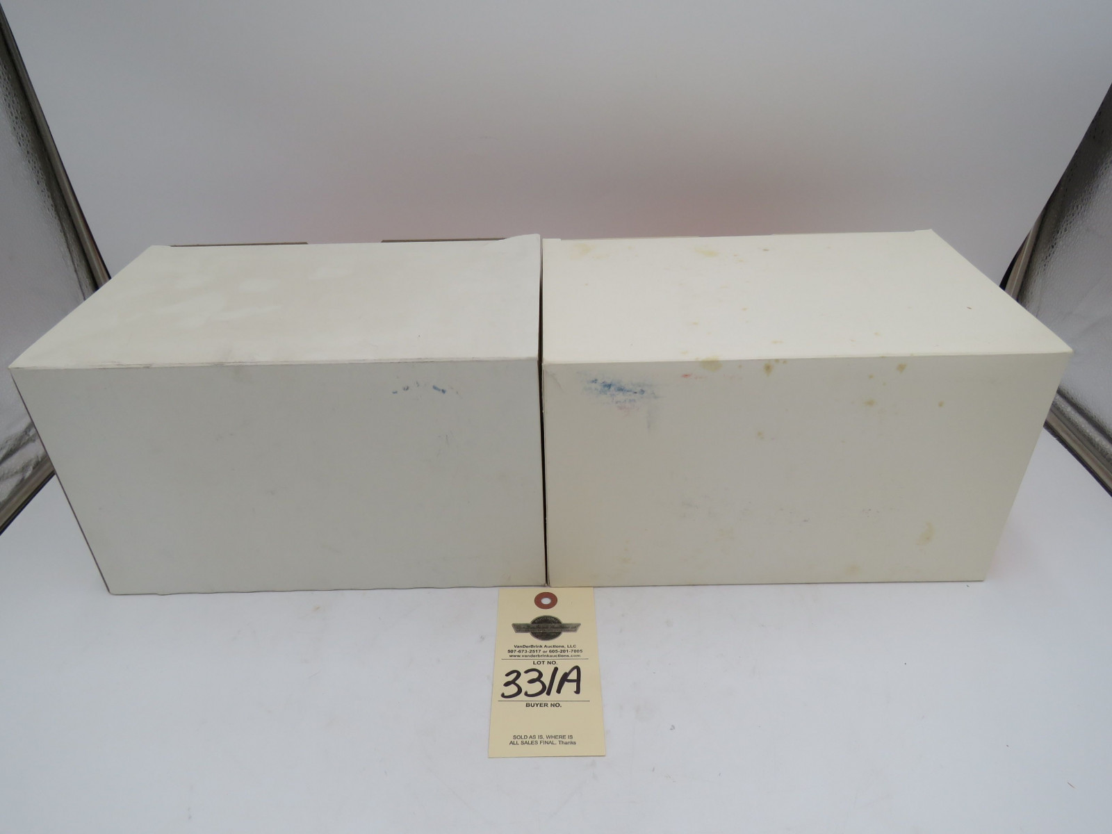 Group of 2 Yoder State of Nebraska Department of roads CDP Promotions John Deere 730 Industrial Tractors NIB - Image 4