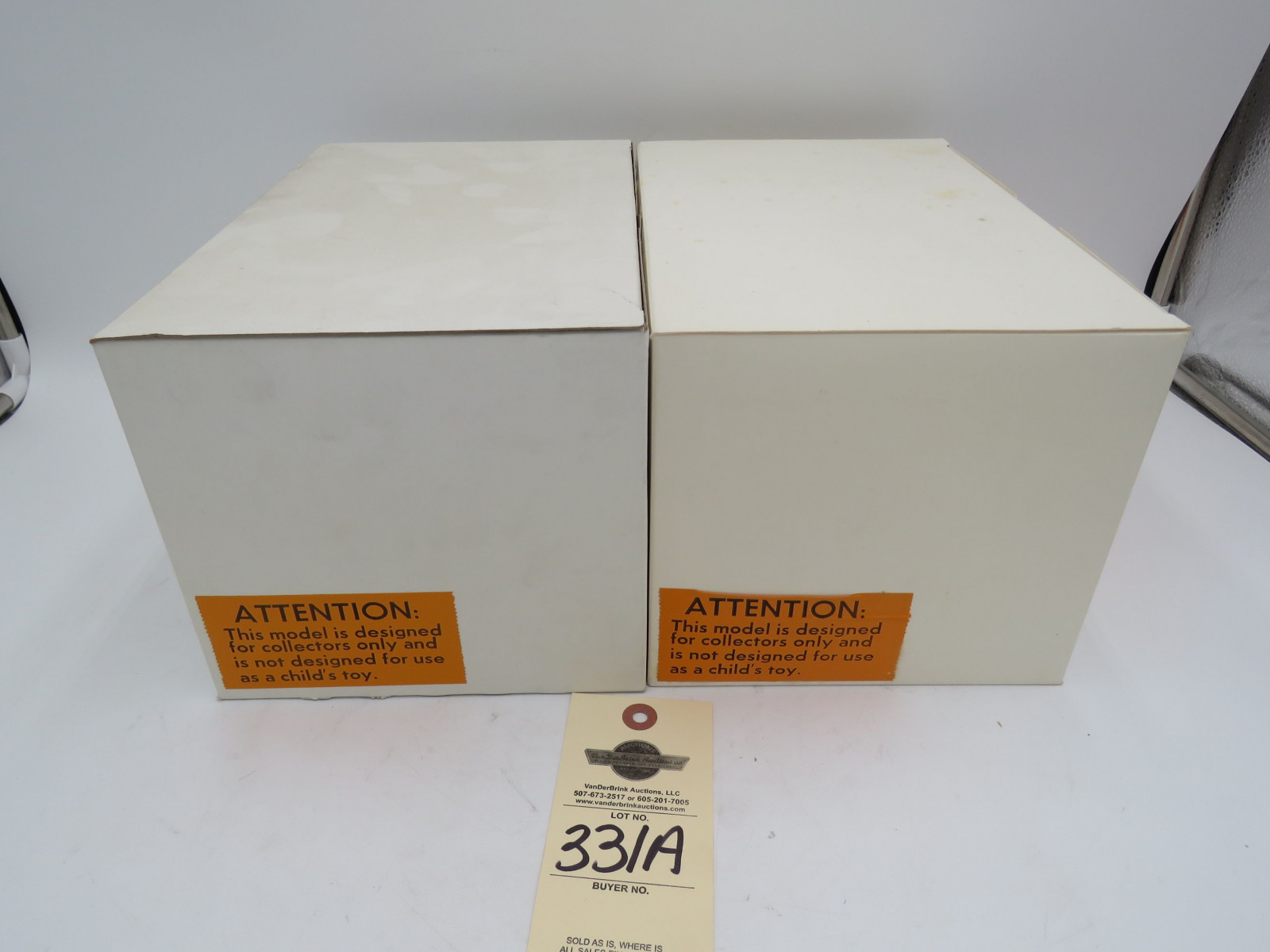 Group of 2 Yoder State of Nebraska Department of roads CDP Promotions John Deere 730 Industrial Tractors NIB - Image 5