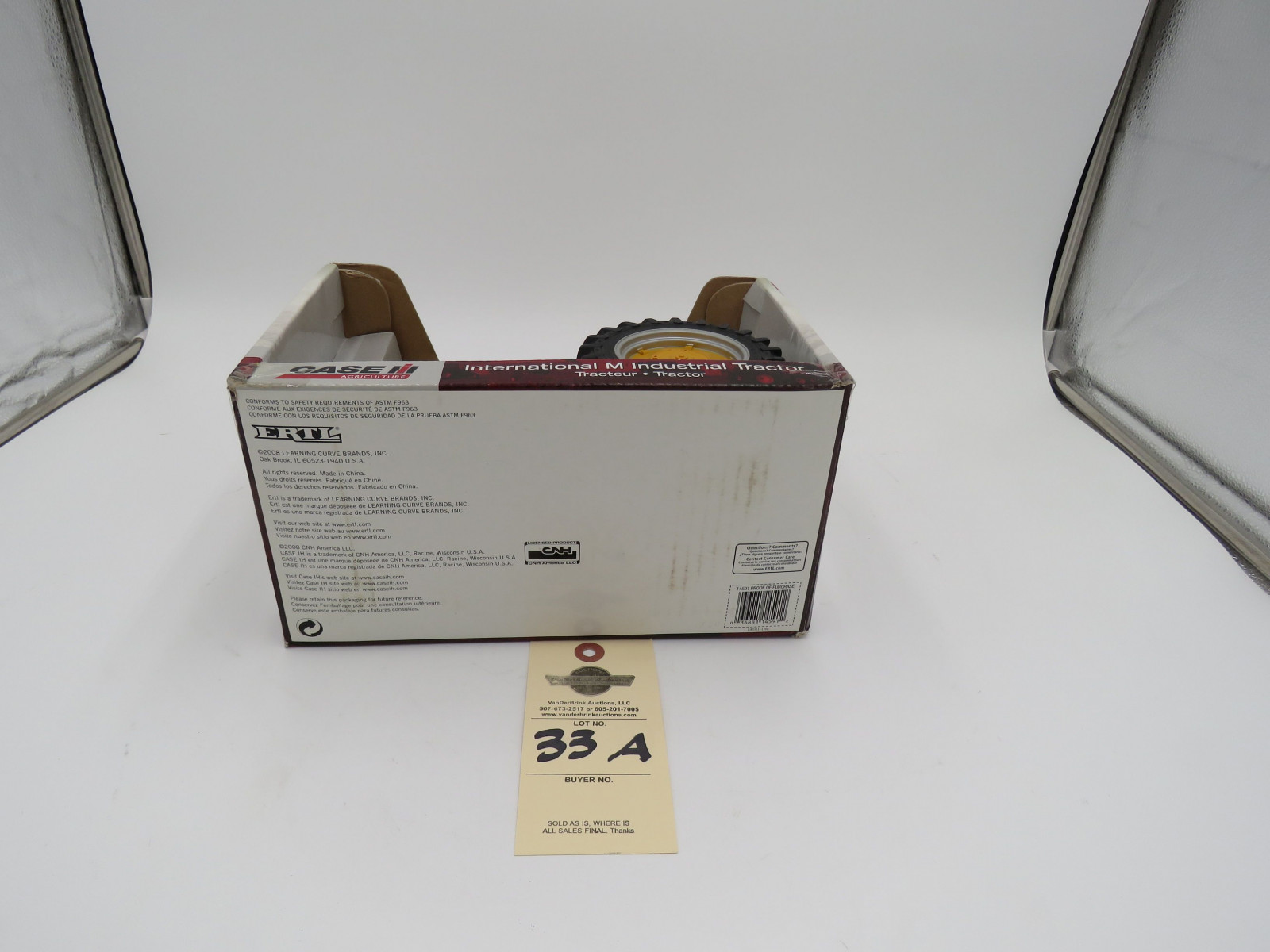 2008 IH M INDUSTRIAL TRACTOR ERTL D,IOWA 1/16 SCALE DIECAST - Image 2