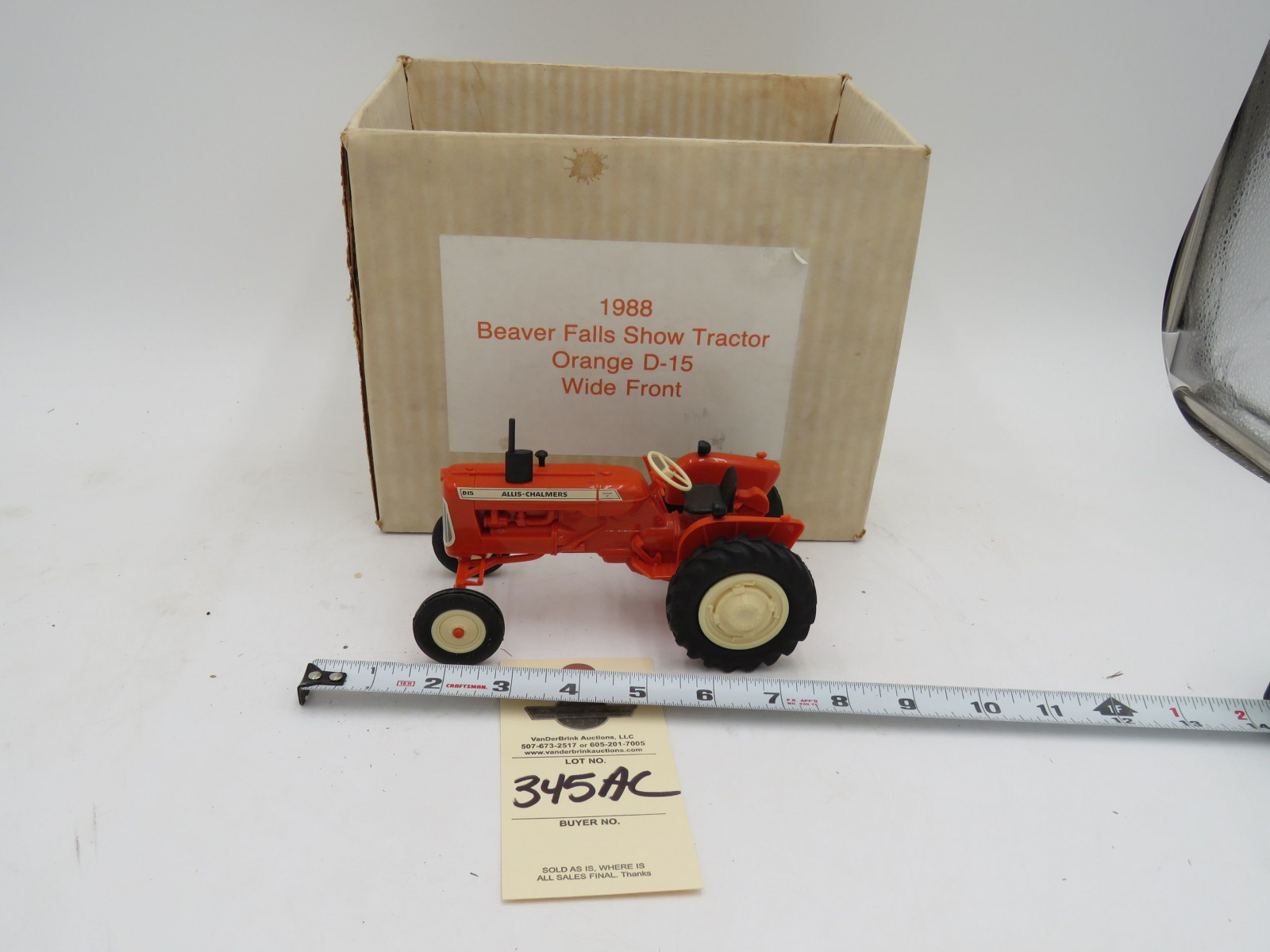 Yoder Allis Chalmers D-15 Tractor and No Box - Image 1