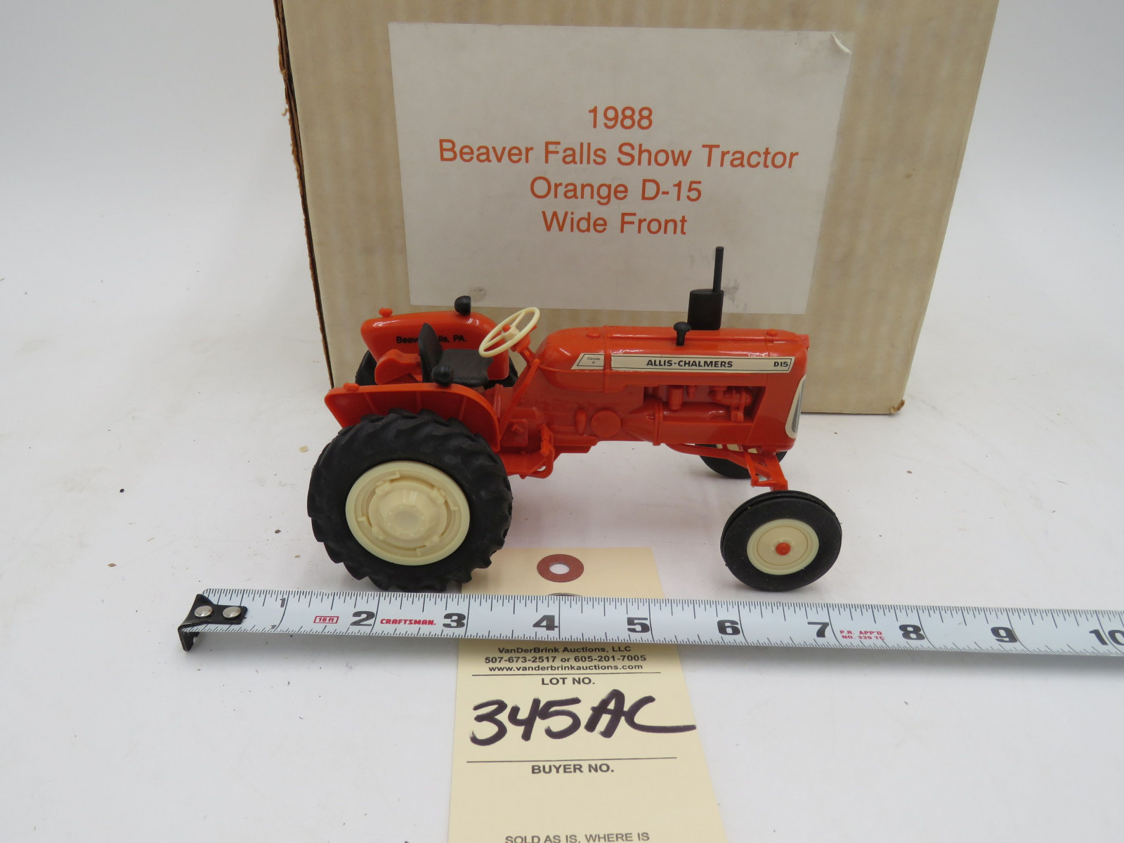 Yoder Allis Chalmers D-15 Tractor and No Box - Image 3