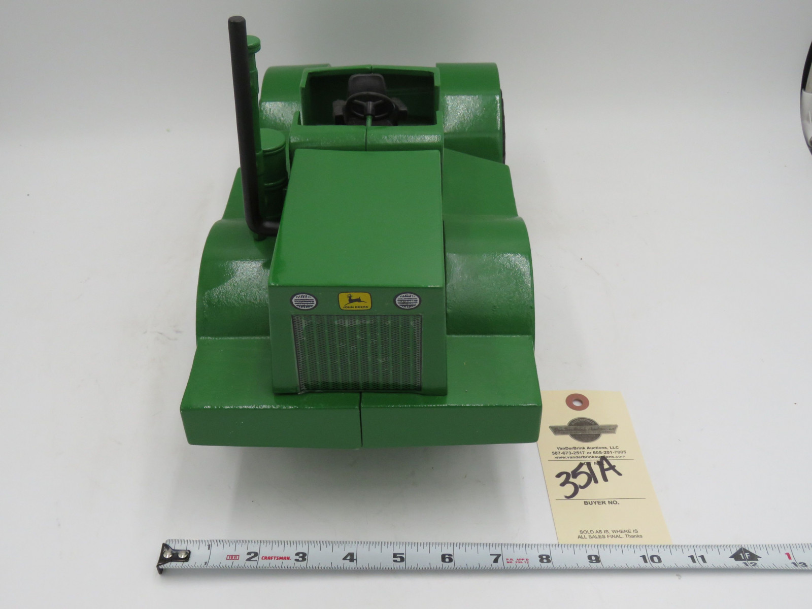 Trumm Cast Iron WA-17 John Deere Tractor and no Box - Image 3