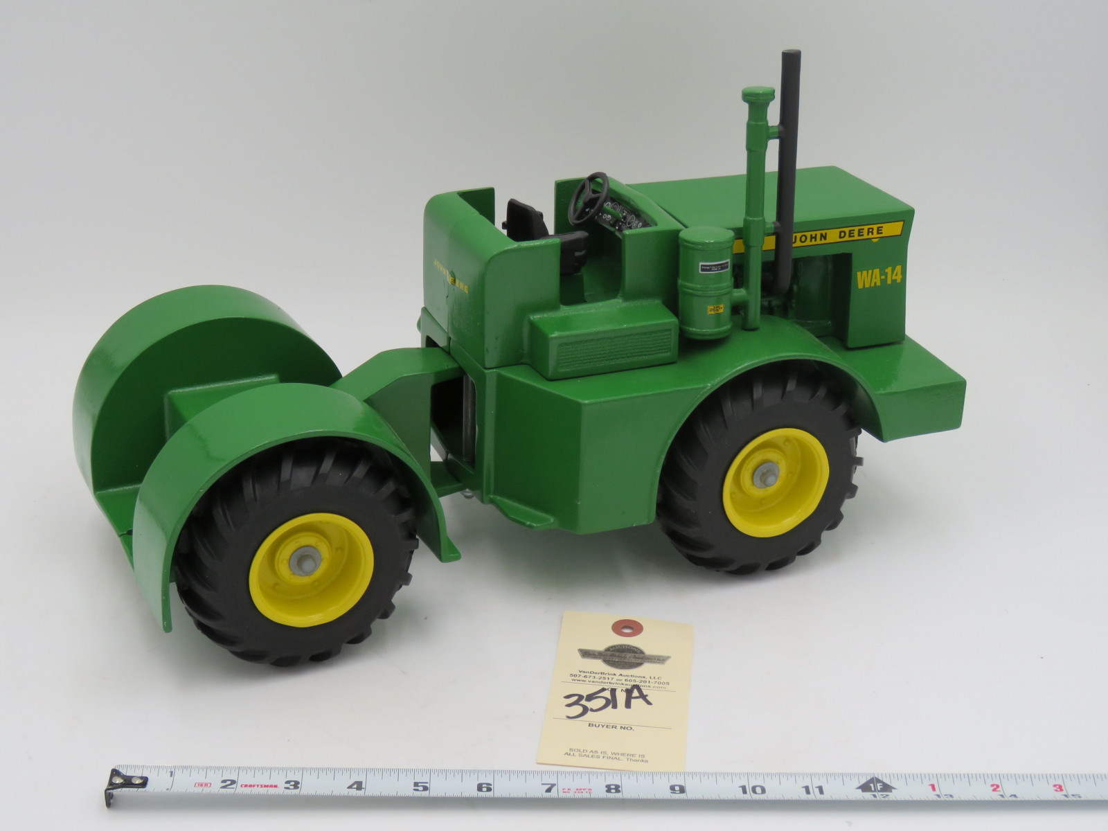 Trumm Cast Iron WA-17 John Deere Tractor and no Box - Image 4