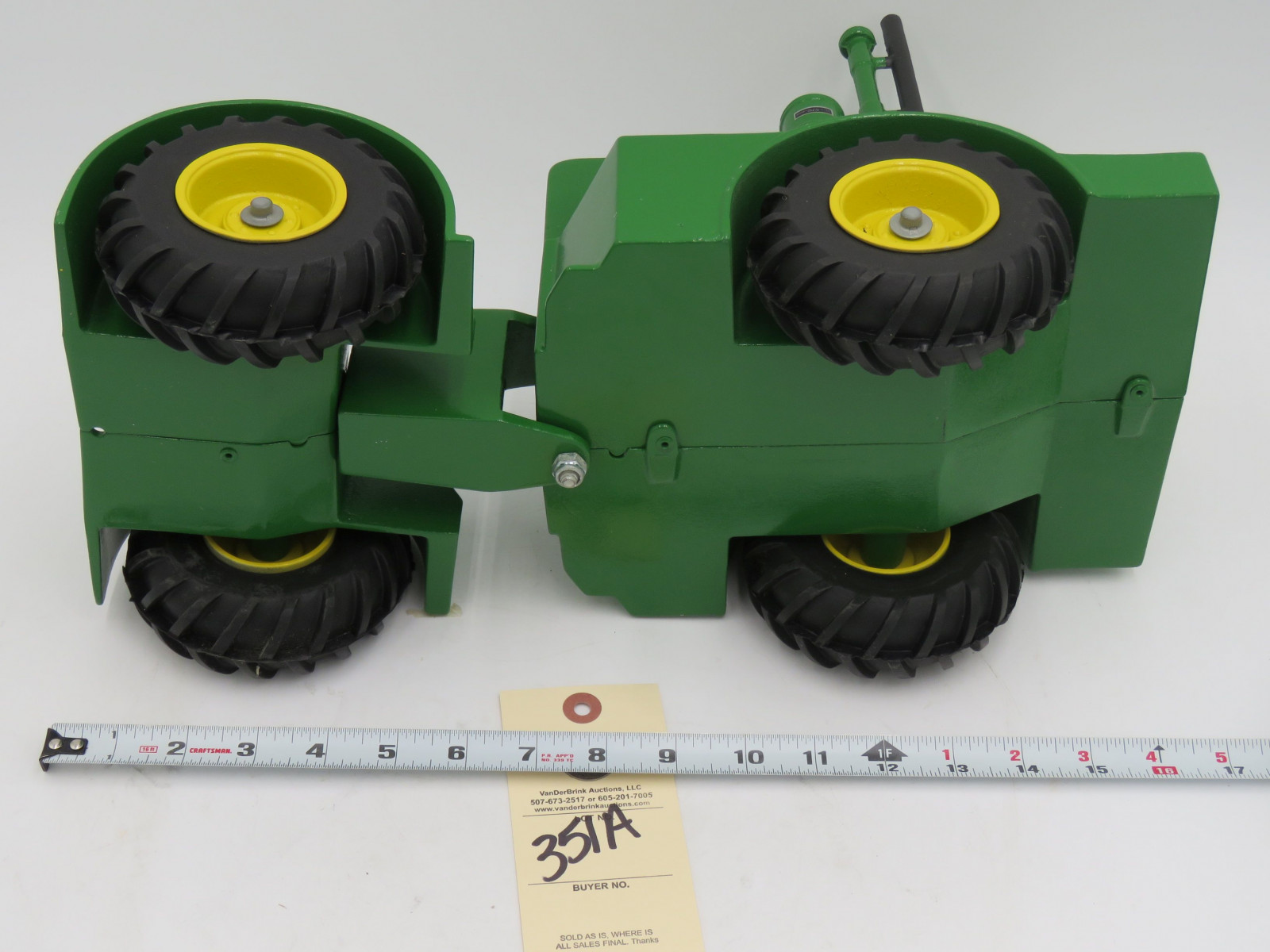 Trumm Cast Iron WA-17 John Deere Tractor and no Box - Image 5