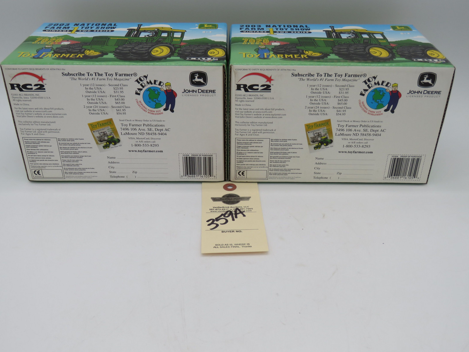 1/16th Scale Plastic Allis chalmers HD5 Crawler Minature No Box - Image 3