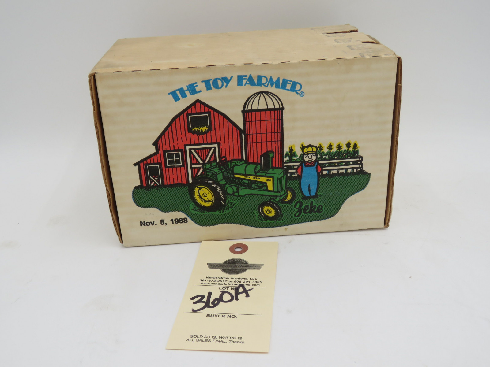 The toy Farmer Nov. 5th 1988 by Ertl John Deere 630 NIB - Image 1