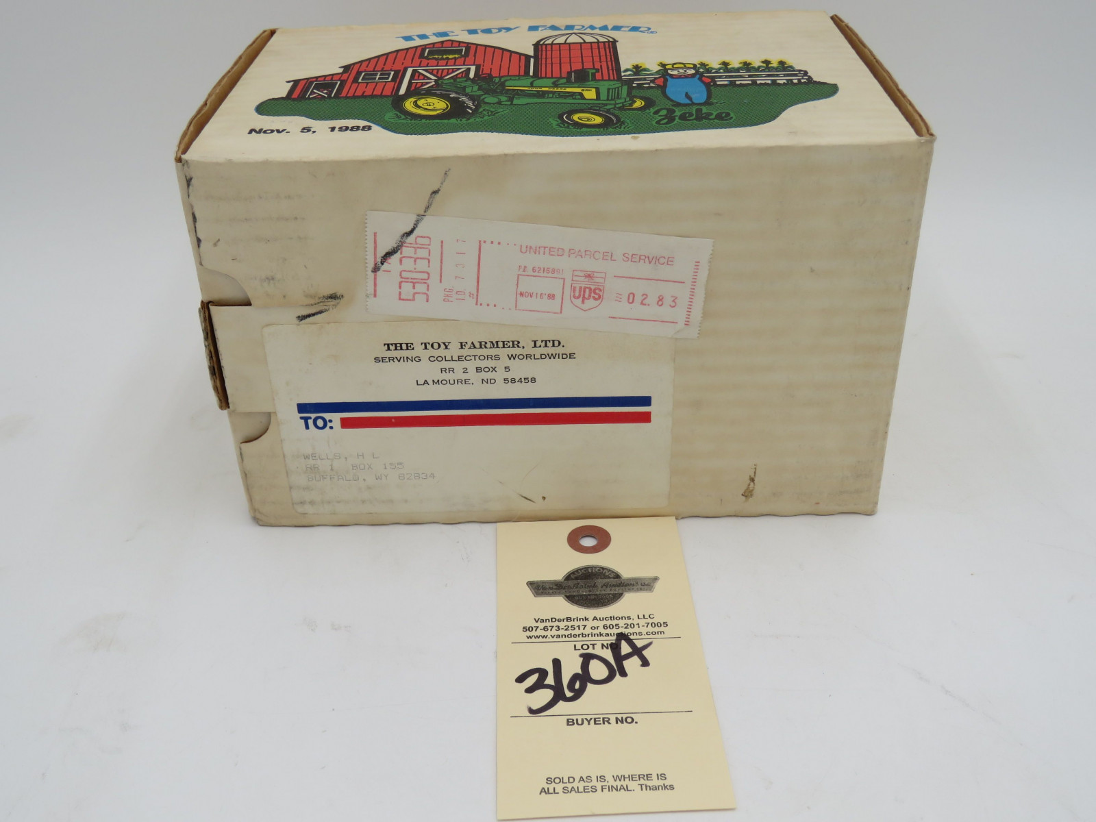 The toy Farmer Nov. 5th 1988 by Ertl John Deere 630 NIB - Image 6