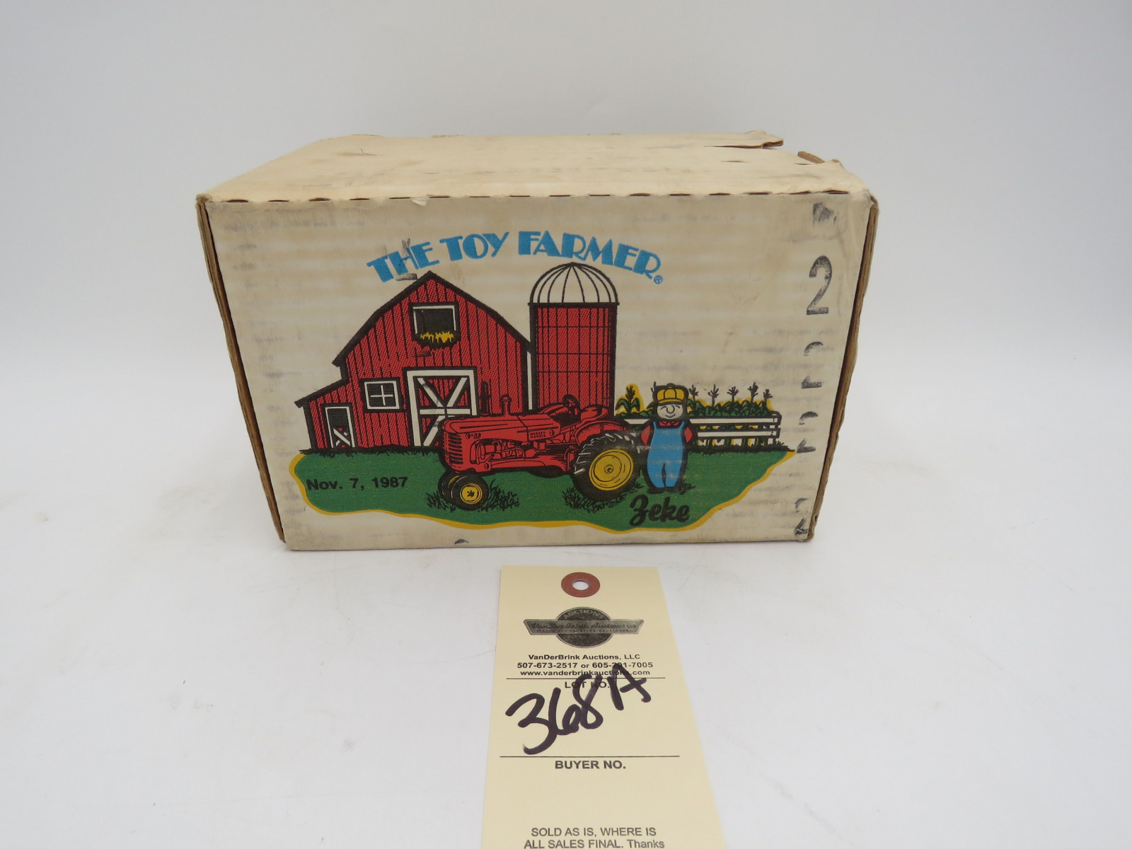 1987 Toy Farmer by Ertl 10th National Farm Toy Show Die Cast Massey Harris 33 NIB - Image 1