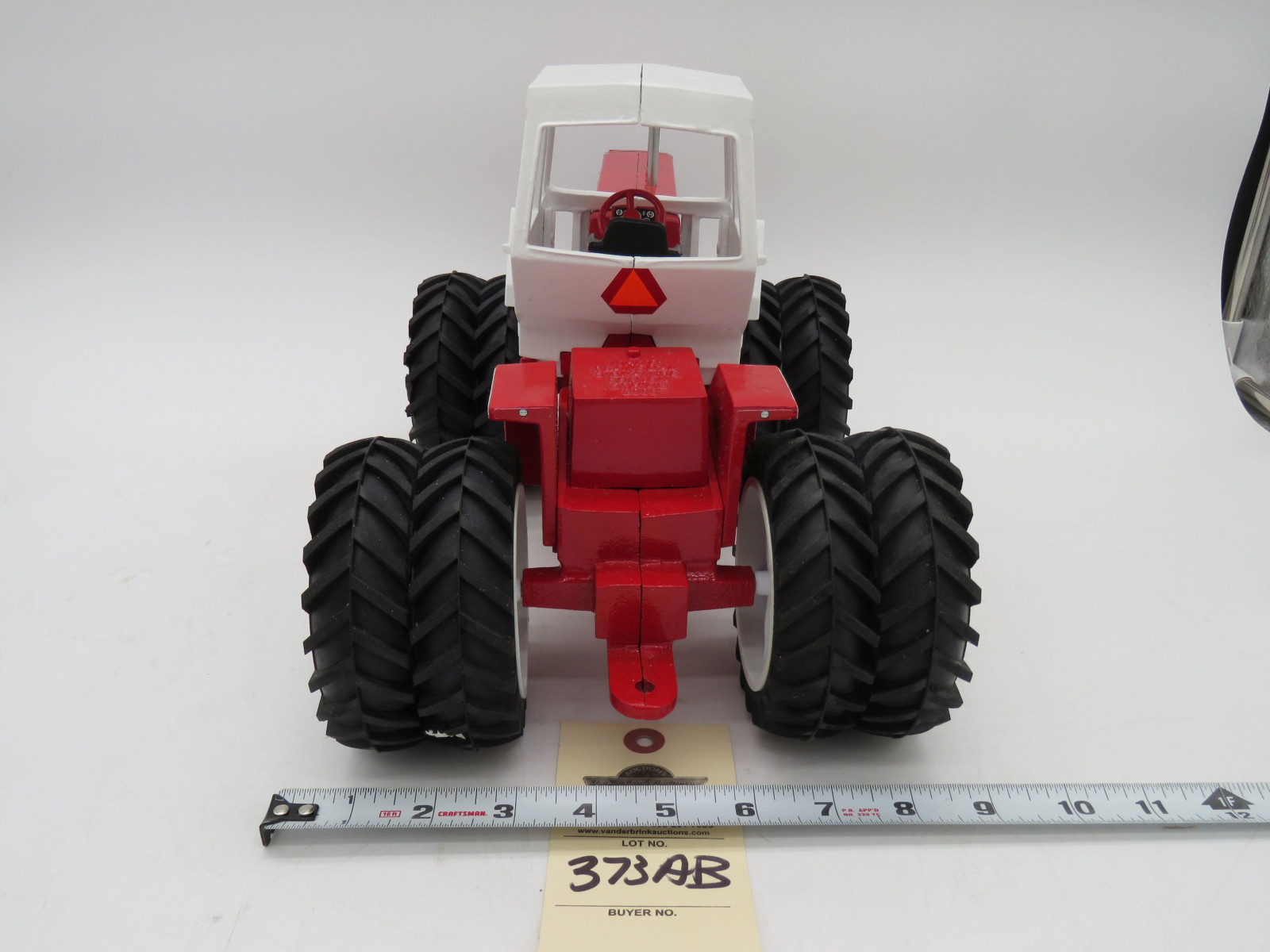 Plainsman A4T-1400 metal die-cast tractor. AGCO Corporation Collector Edition January 2006. No box. Signed - Image 4