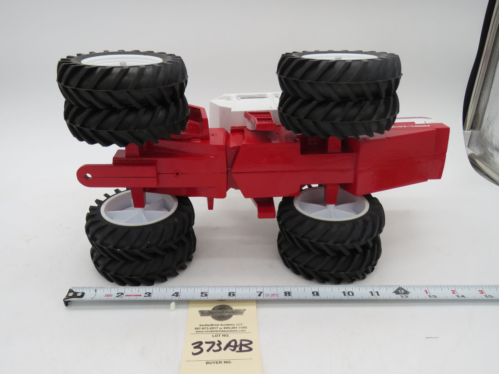 Plainsman A4T-1400 metal die-cast tractor. AGCO Corporation Collector Edition January 2006. No box. Signed - Image 6