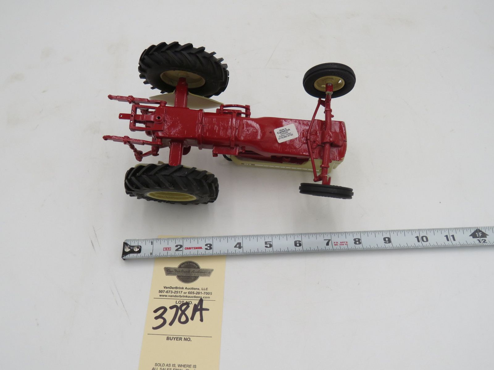 Made in Canada 1/16th Scale Cockshutt 540 Die-Cast Tractor by Teswater Custom Tractor - Image 5