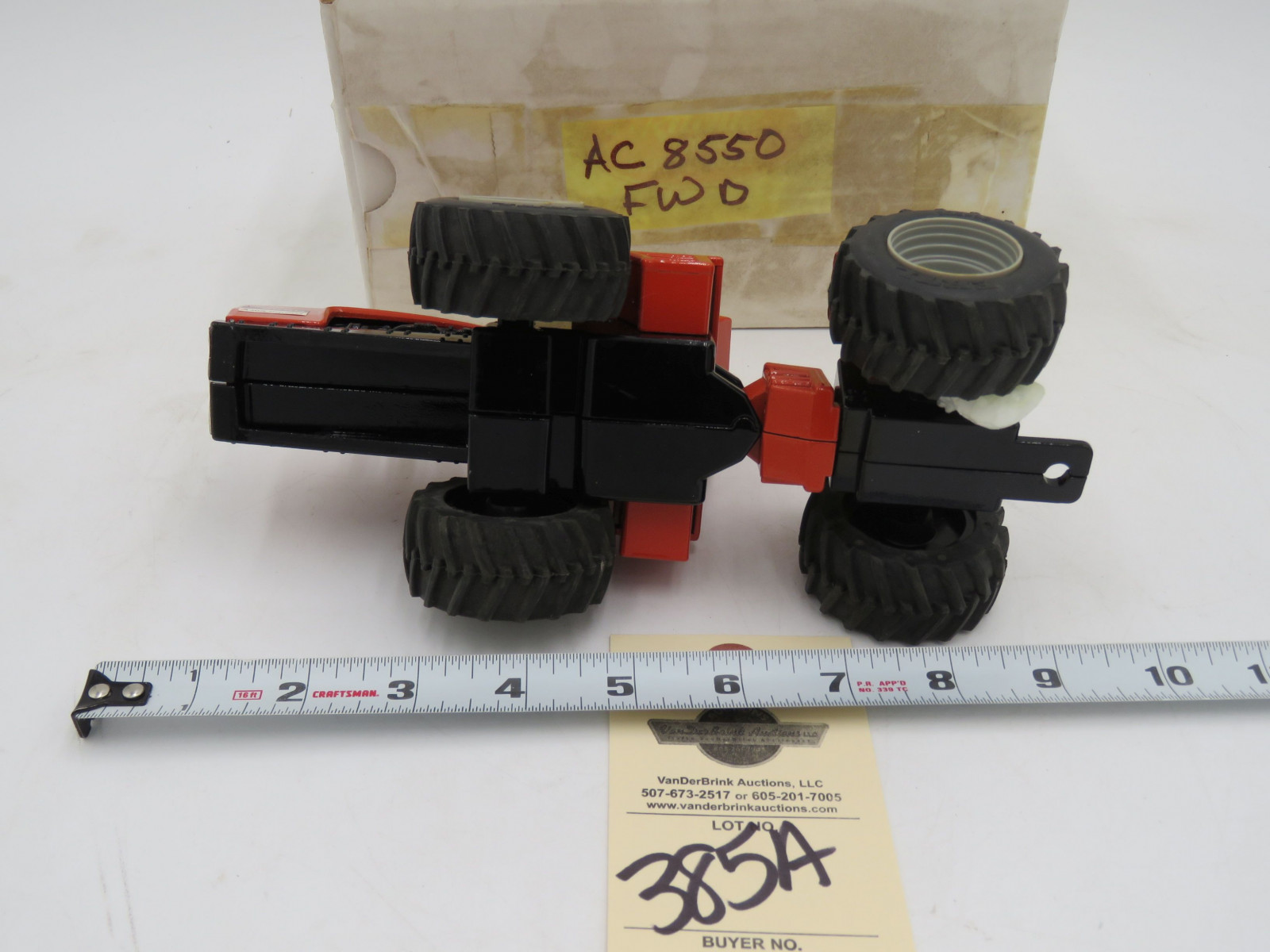 the Ertl Company Die-Cast 1/32nd Scale Allis Chalmers 8550 4WD Tractor No Box - Image 4