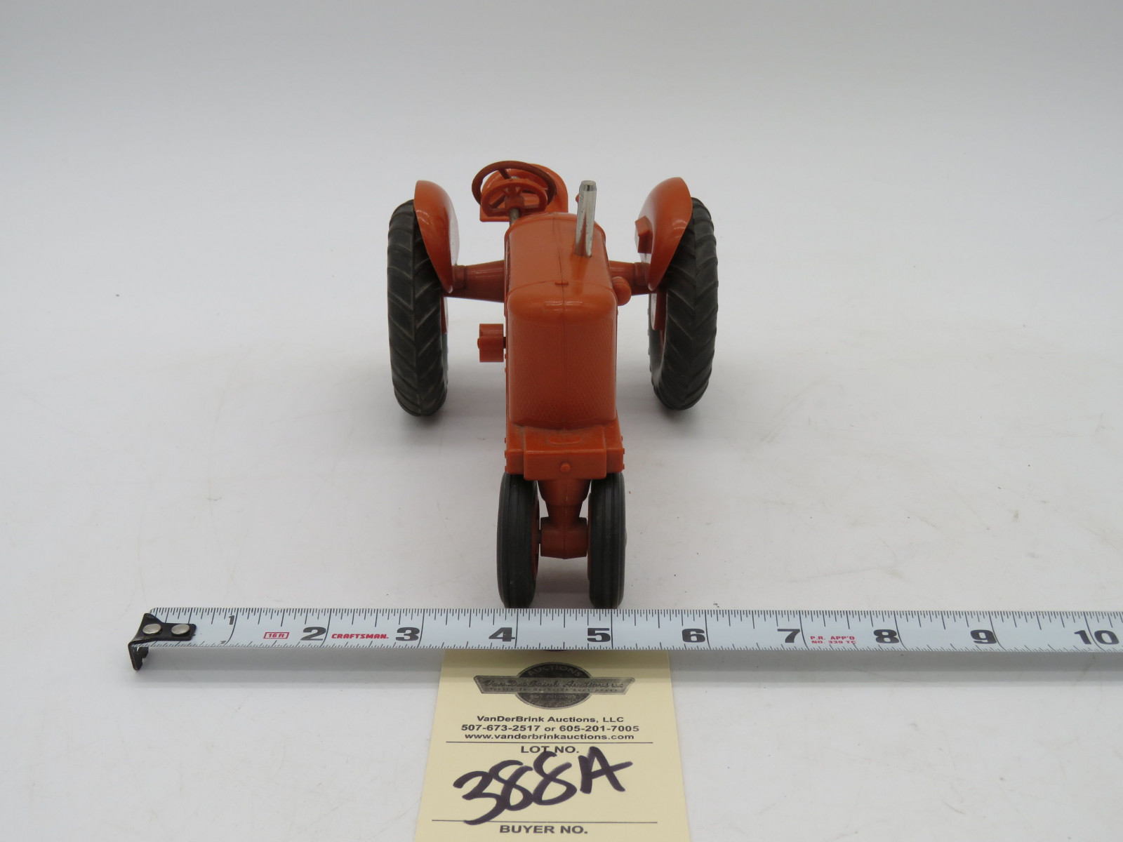 Antique hard Plastic Allis Chalmers WD Tractor No Box - Image 3