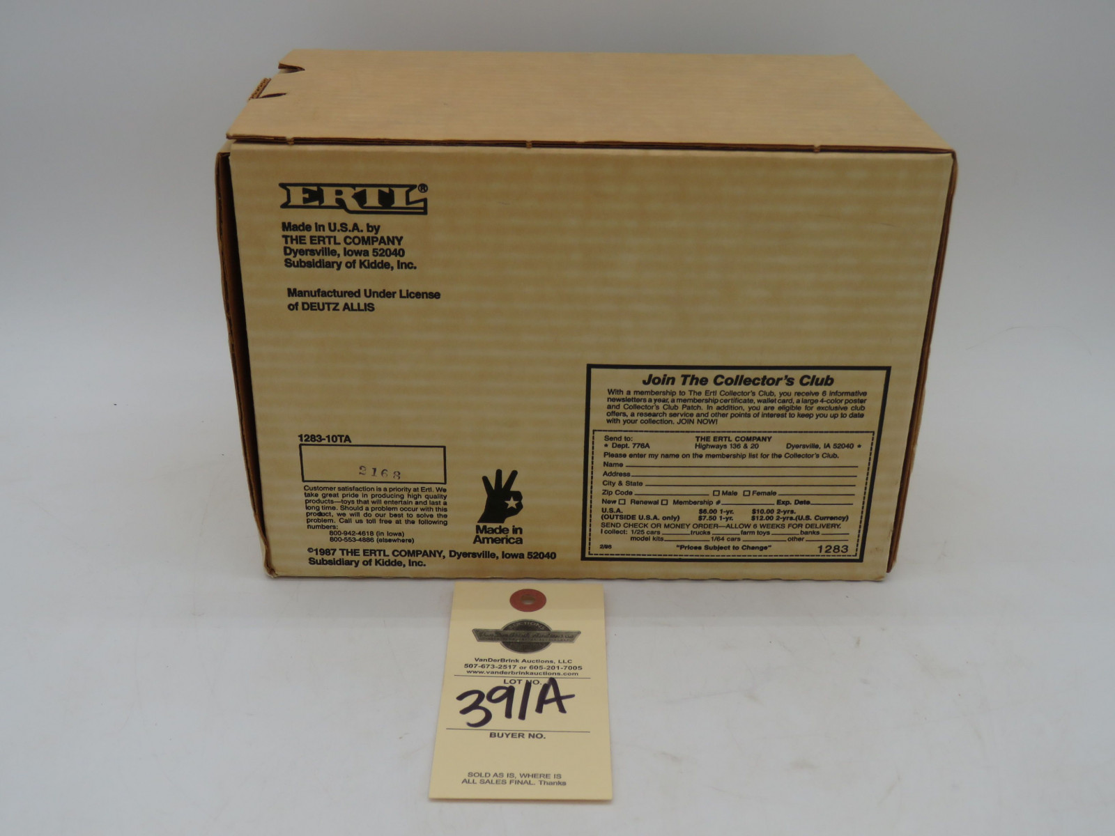 1988 Limmited Edition Minnesota State Fair 1/16th Scale die-Cast Allis chalmers D21 Tractor NIB - Image 4