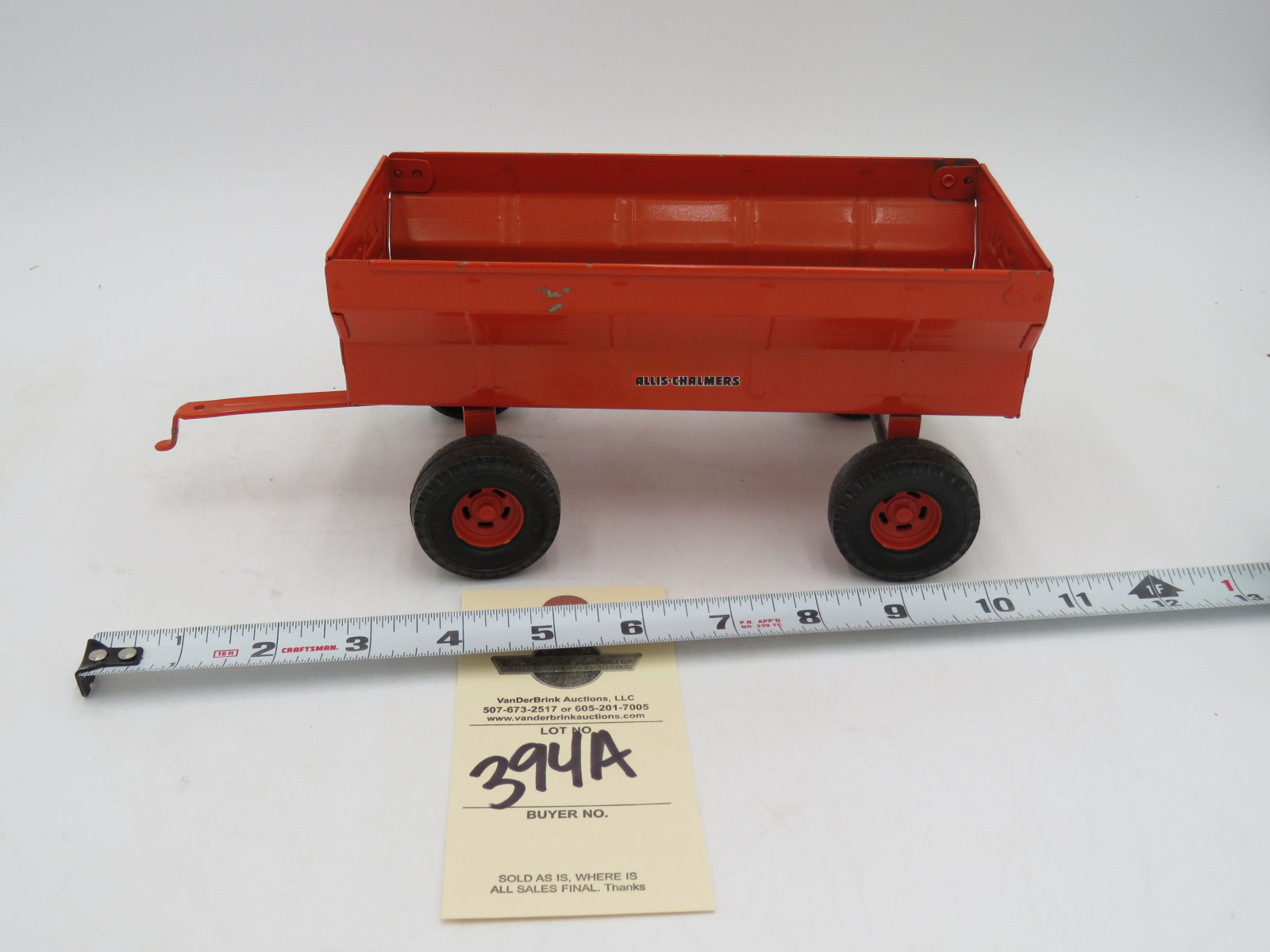 Ertl Allis chalmers Flare Box Wagon No Box 1/16th Scale - Image 1