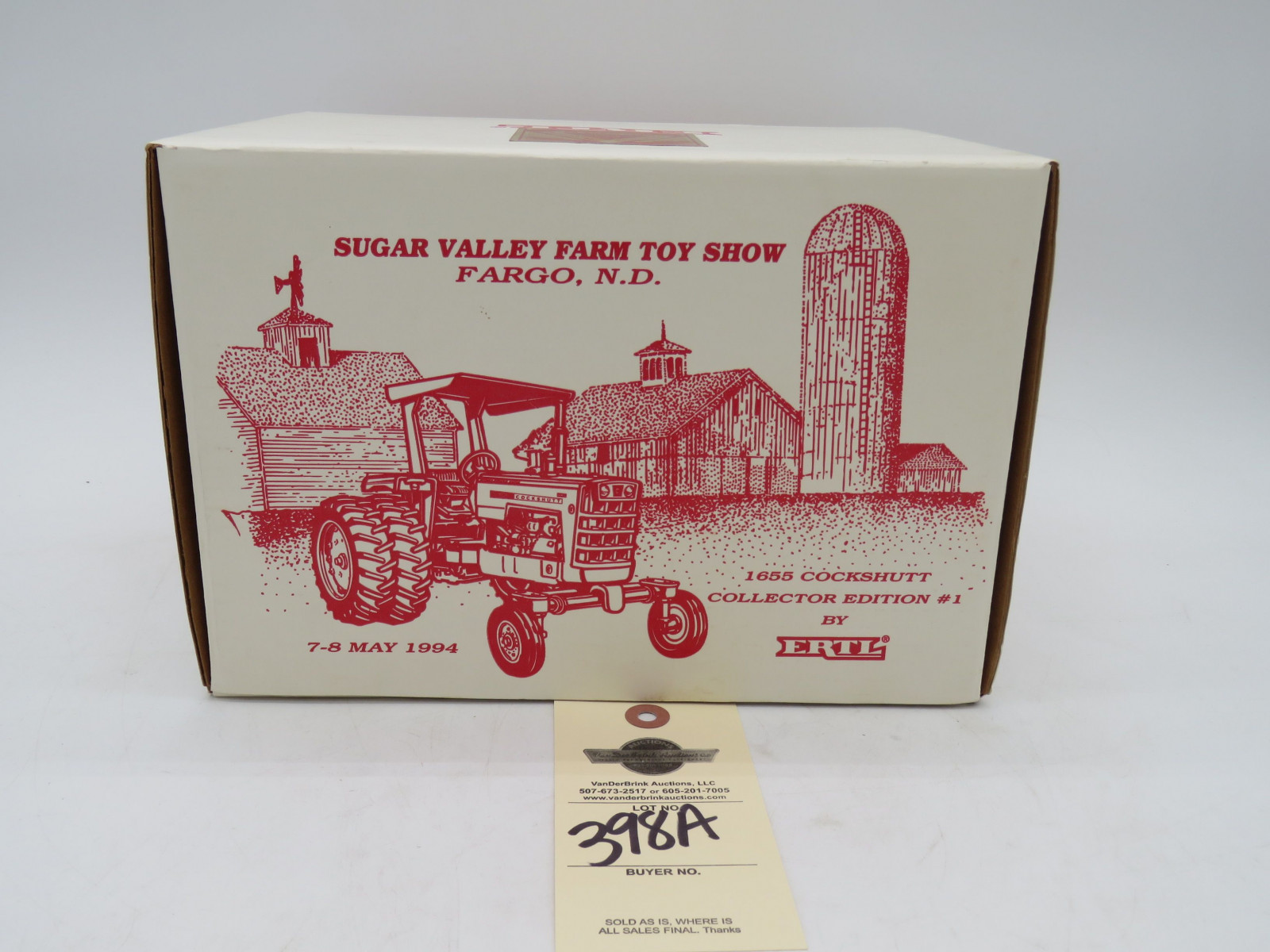 Ertl Sugar Valley Farm toy Show Fargo, ND 1994 Collector's Edition #1 1655 Cockshutt Tractor NIB, 1/16th Scale - Image 1