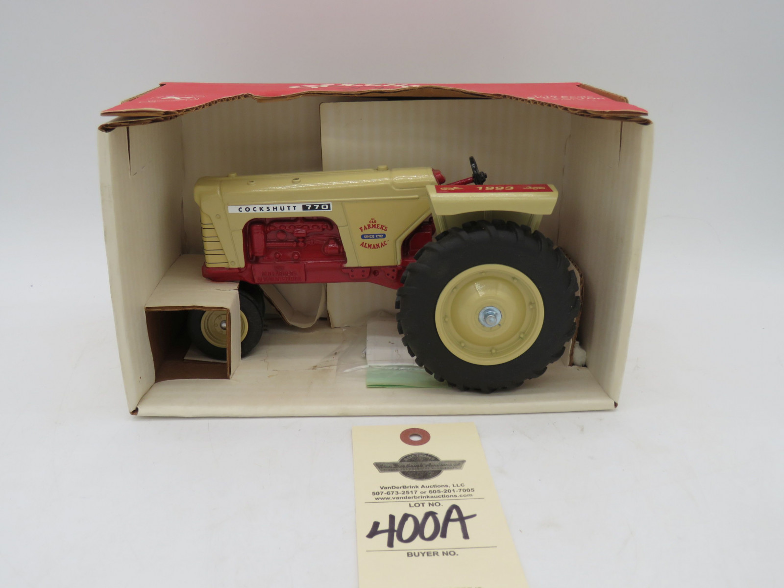 1993 Spec Cast 1/16th Scale collector's Edition Die-Cast Cockshutt 770 NIB The old Farmer's Almanac - Image 1