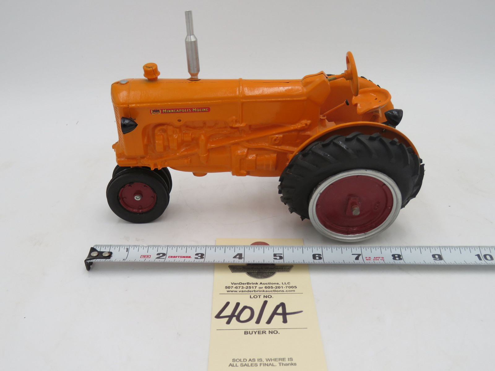 Cottonwood Acres  1/16th Scale die-Cast Minneapolis Moline Francessville Ind. USA - Image 4