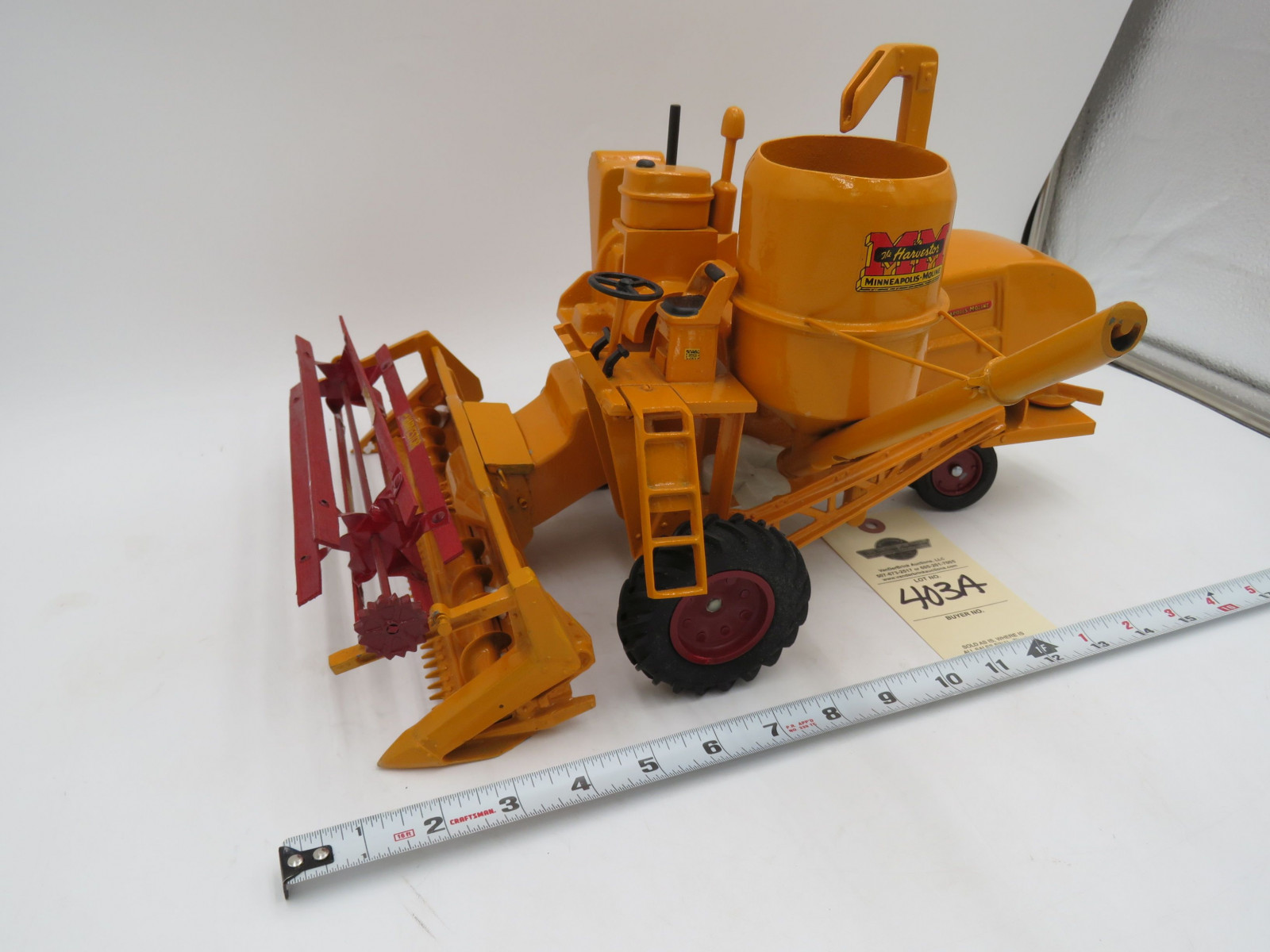 TRUMM Minneapolis Moline The Harvestor Cst Iron Combine No Box - Image 4