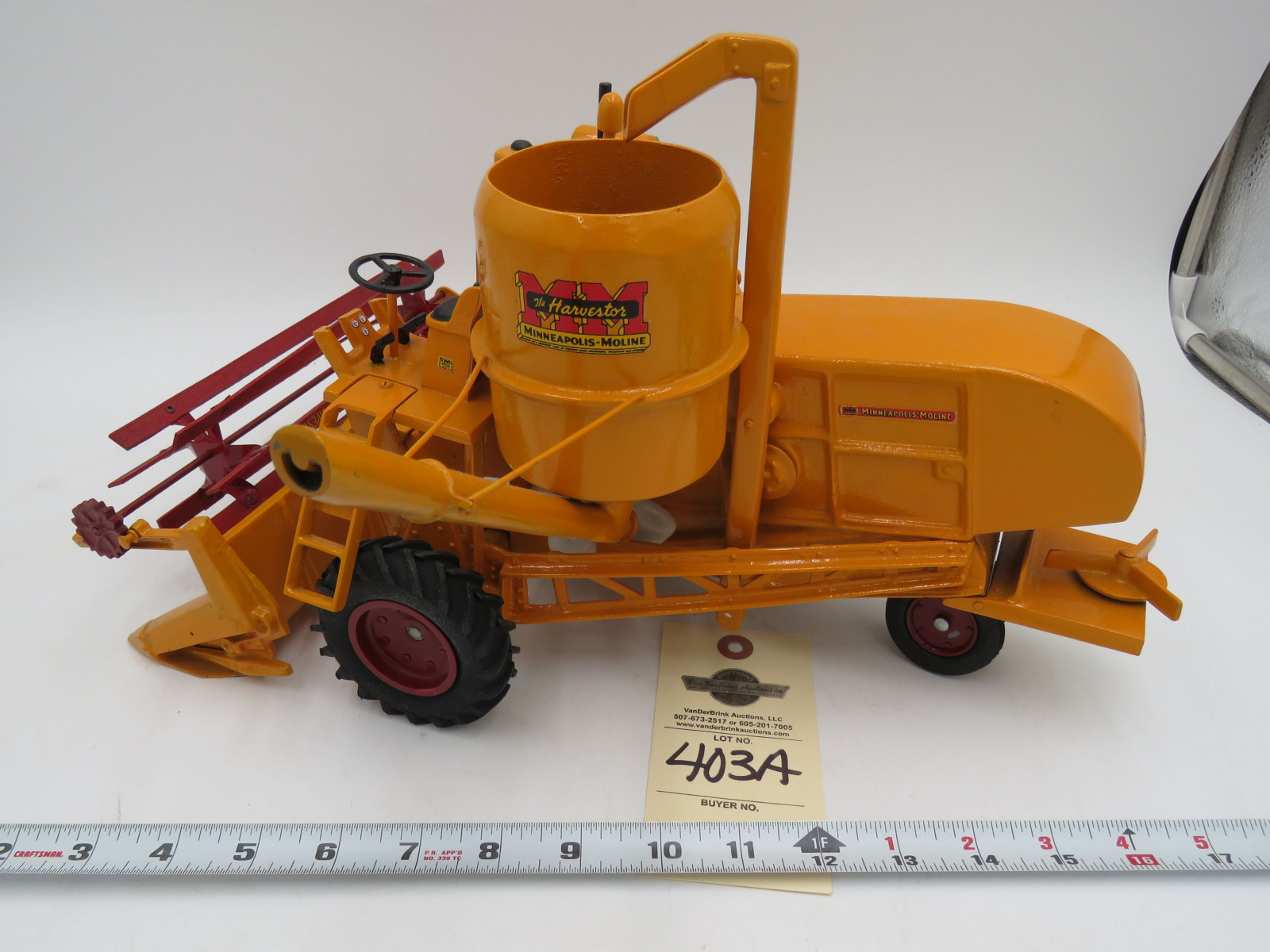 TRUMM Minneapolis Moline The Harvestor Cst Iron Combine No Box - Image 5