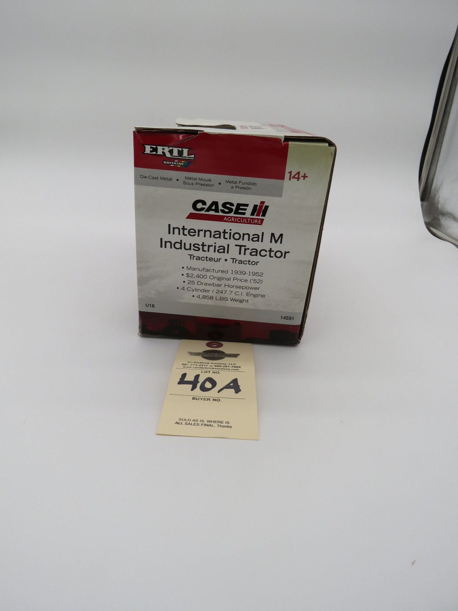 ERTL IH M INDUSTRIAL TRACTOR DIE-CAST METAL 1/16 SCALE 2008 - Image 3