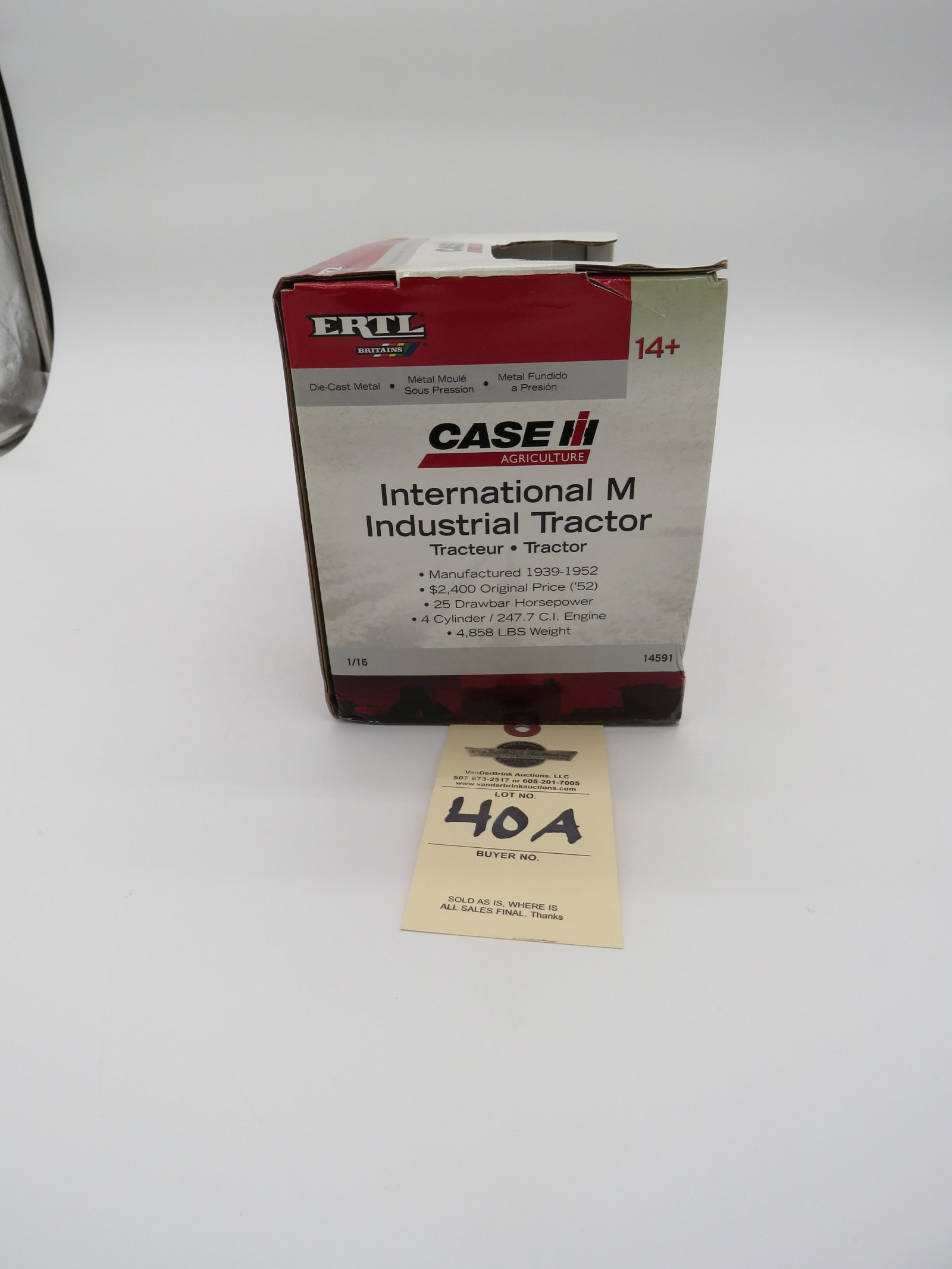 ERTL IH M INDUSTRIAL TRACTOR DIE-CAST METAL 1/16 SCALE 2008 - Image 5