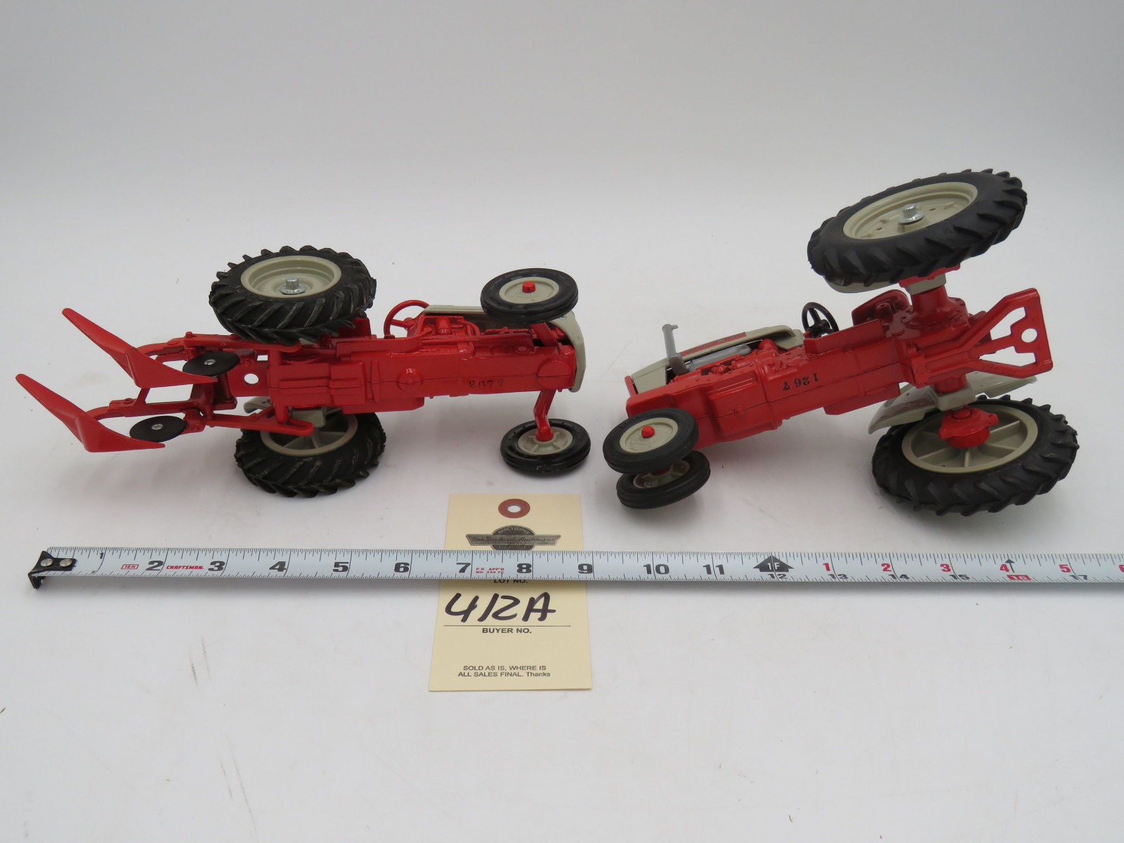 Ertl 1/16th Scale Ford 901 Select-o-Speed and Ford 8N with Plow No Box New - Image 5