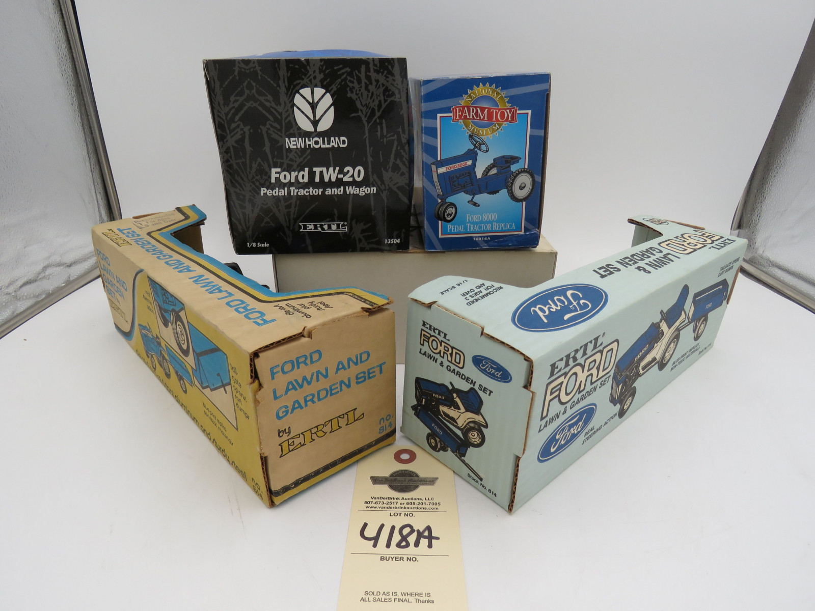 Grouping of Ford Motor Company Licensed Die Cast Pedal and Lawn And Garden Tractors NIB - Image 5