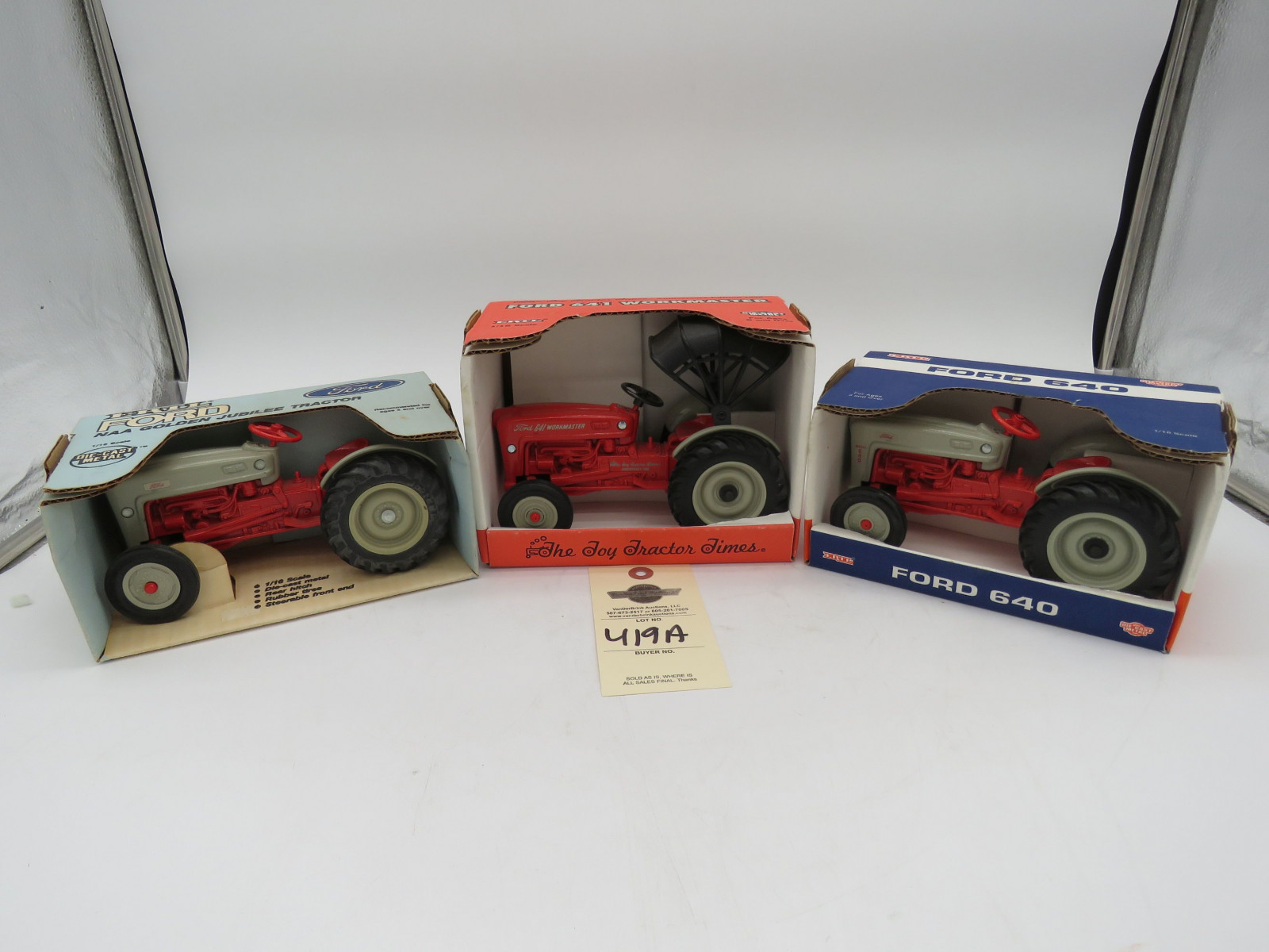 Ertl Group of Ford 1/16th Scale Tractors NIB - Image 1