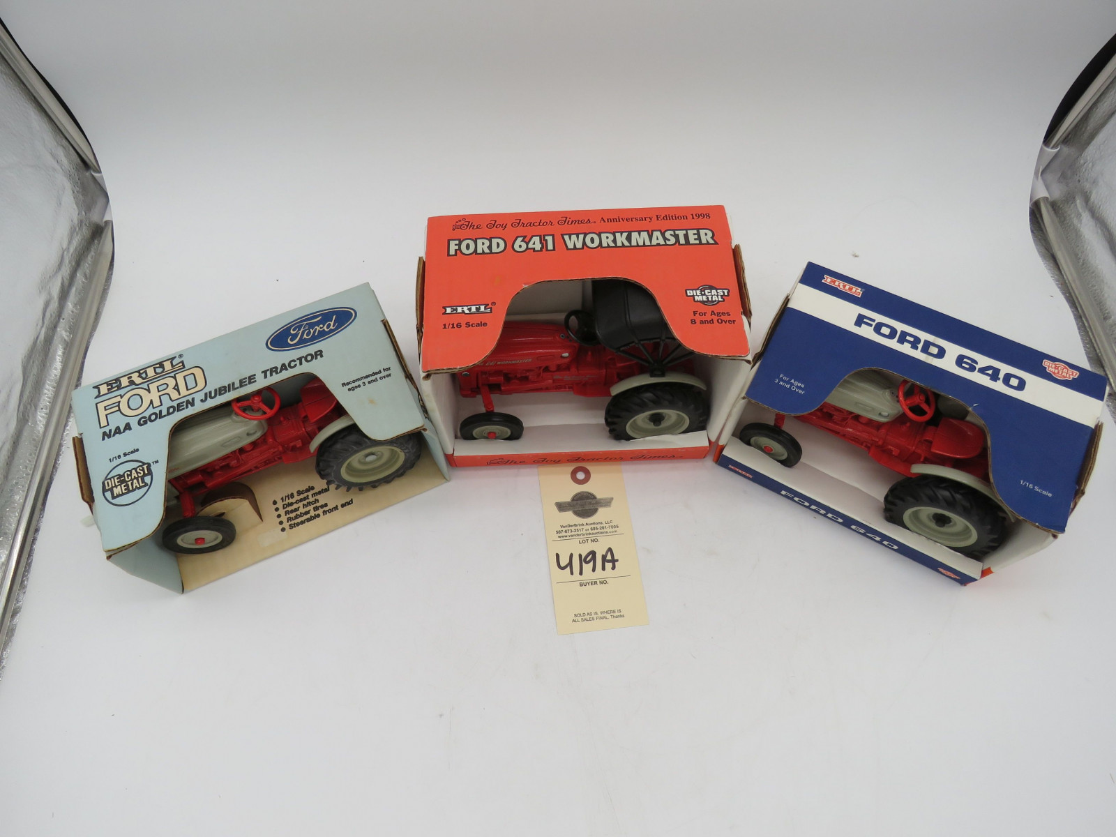 Ertl Group of Ford 1/16th Scale Tractors NIB - Image 2