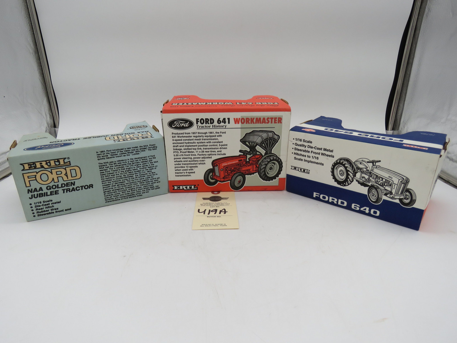 Ertl Group of Ford 1/16th Scale Tractors NIB - Image 4