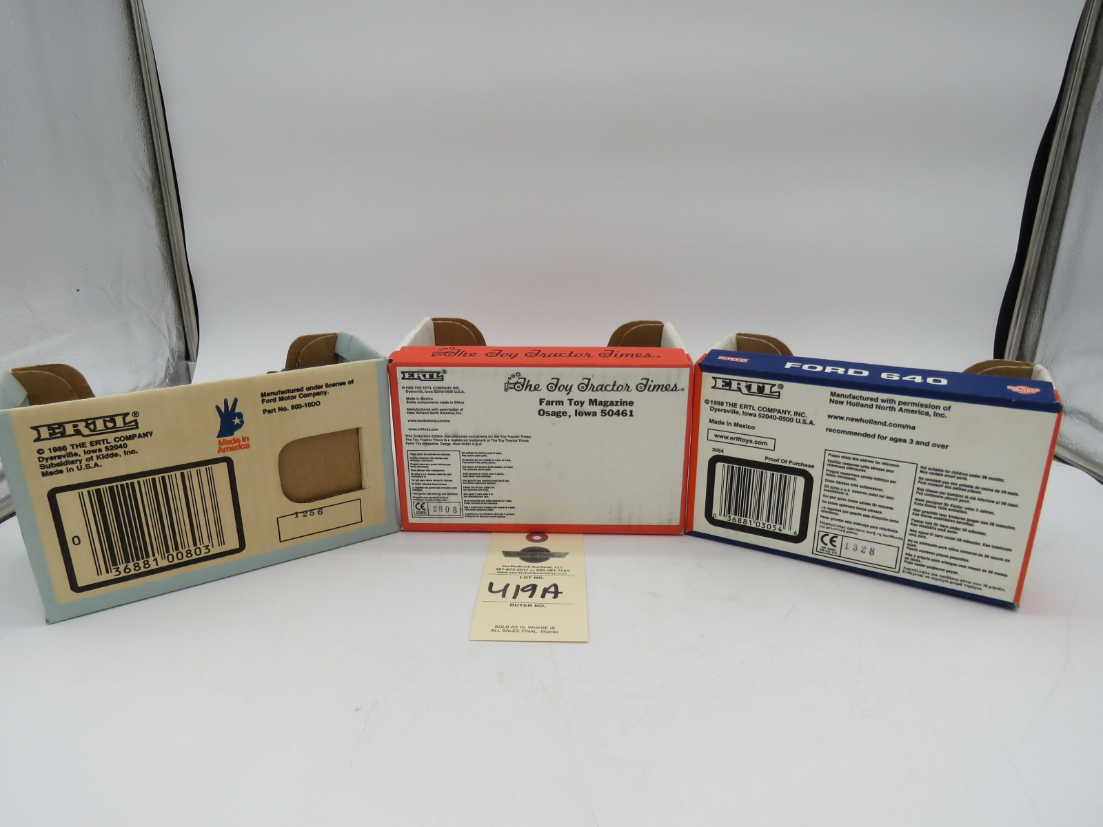 Ertl Group of Ford 1/16th Scale Tractors NIB - Image 6