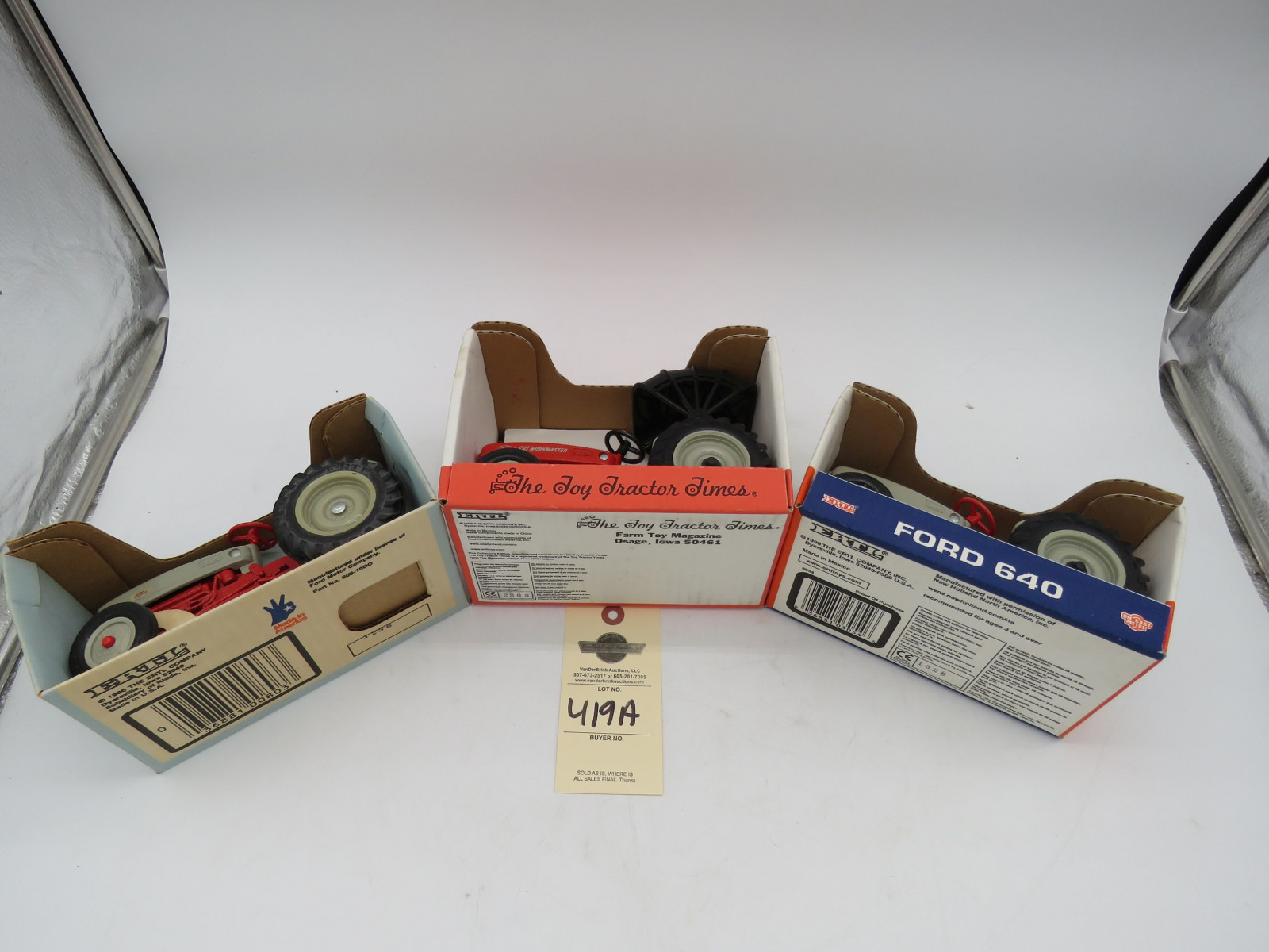 Ertl Group of Ford 1/16th Scale Tractors NIB - Image 7