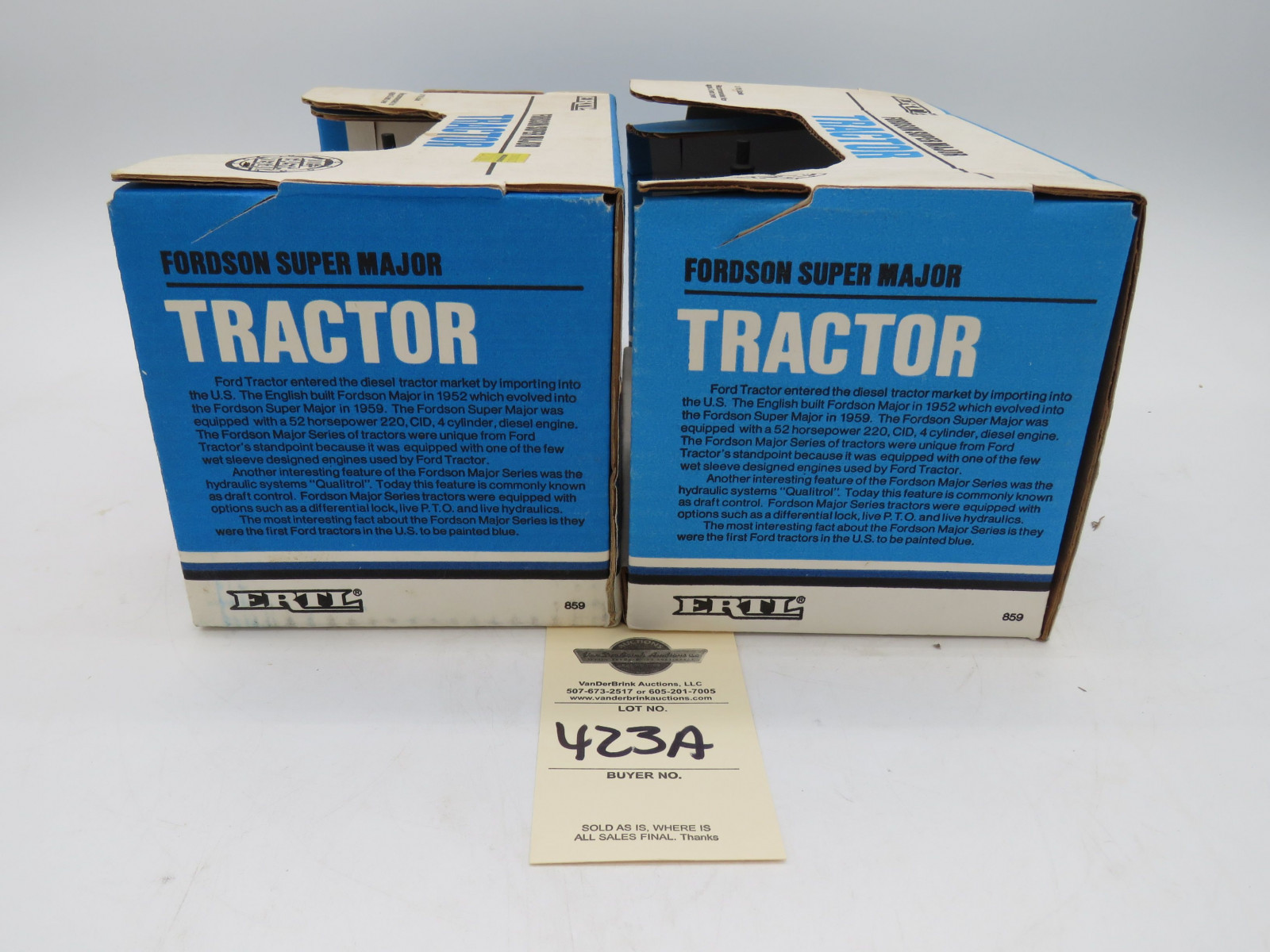 Group of 2 Ertl 1988 NIB Fordon Super Major die-Cast 1/16th Scale tractors - Image 3