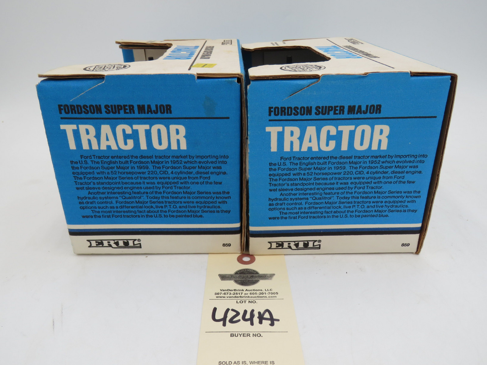 Group of 2 Ertl 1988 NIB Fordon Super Major die-Cast 1/16th Scale tractors - Image 3