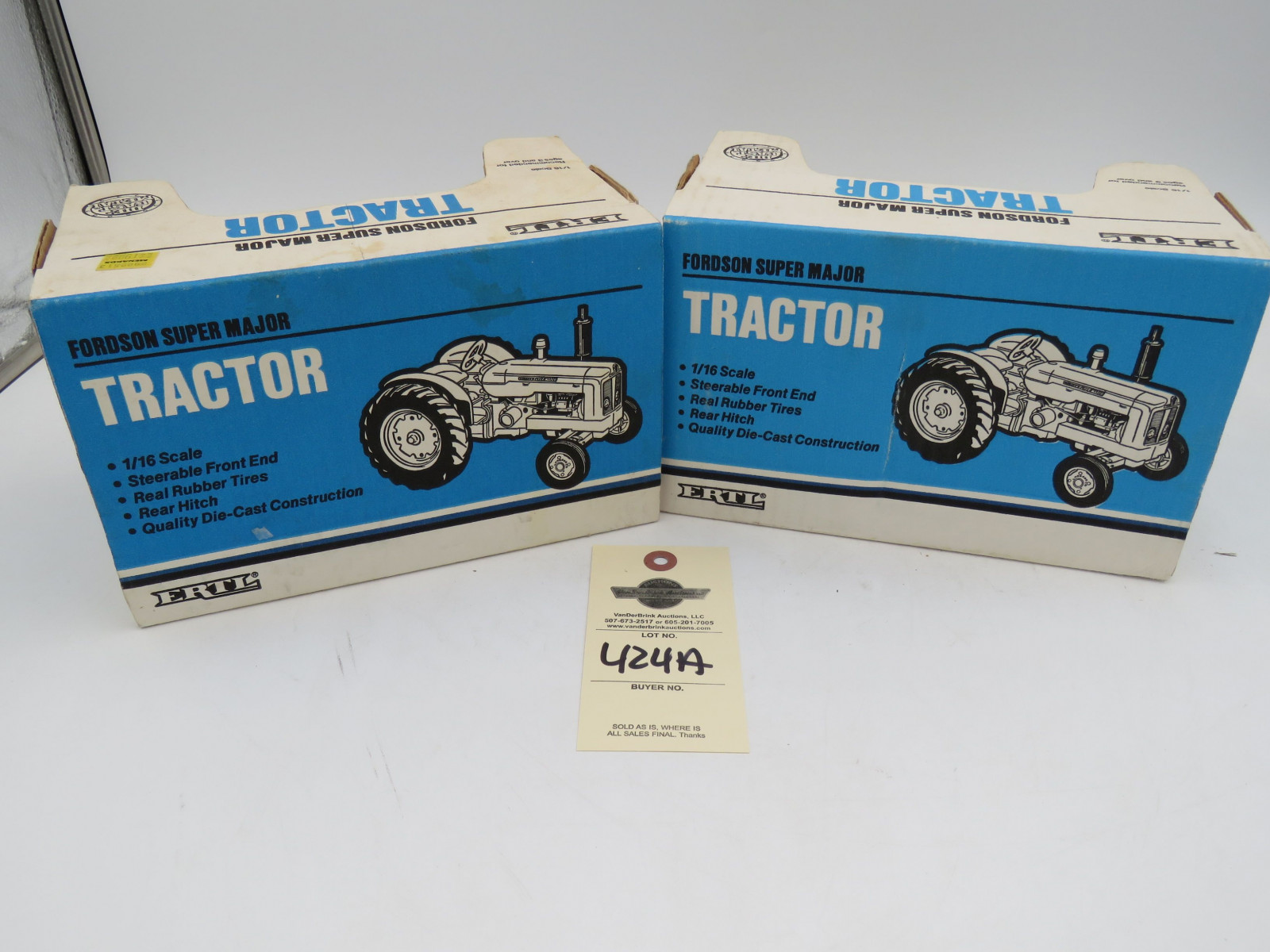 Group of 2 Ertl 1988 NIB Fordon Super Major die-Cast 1/16th Scale tractors - Image 4