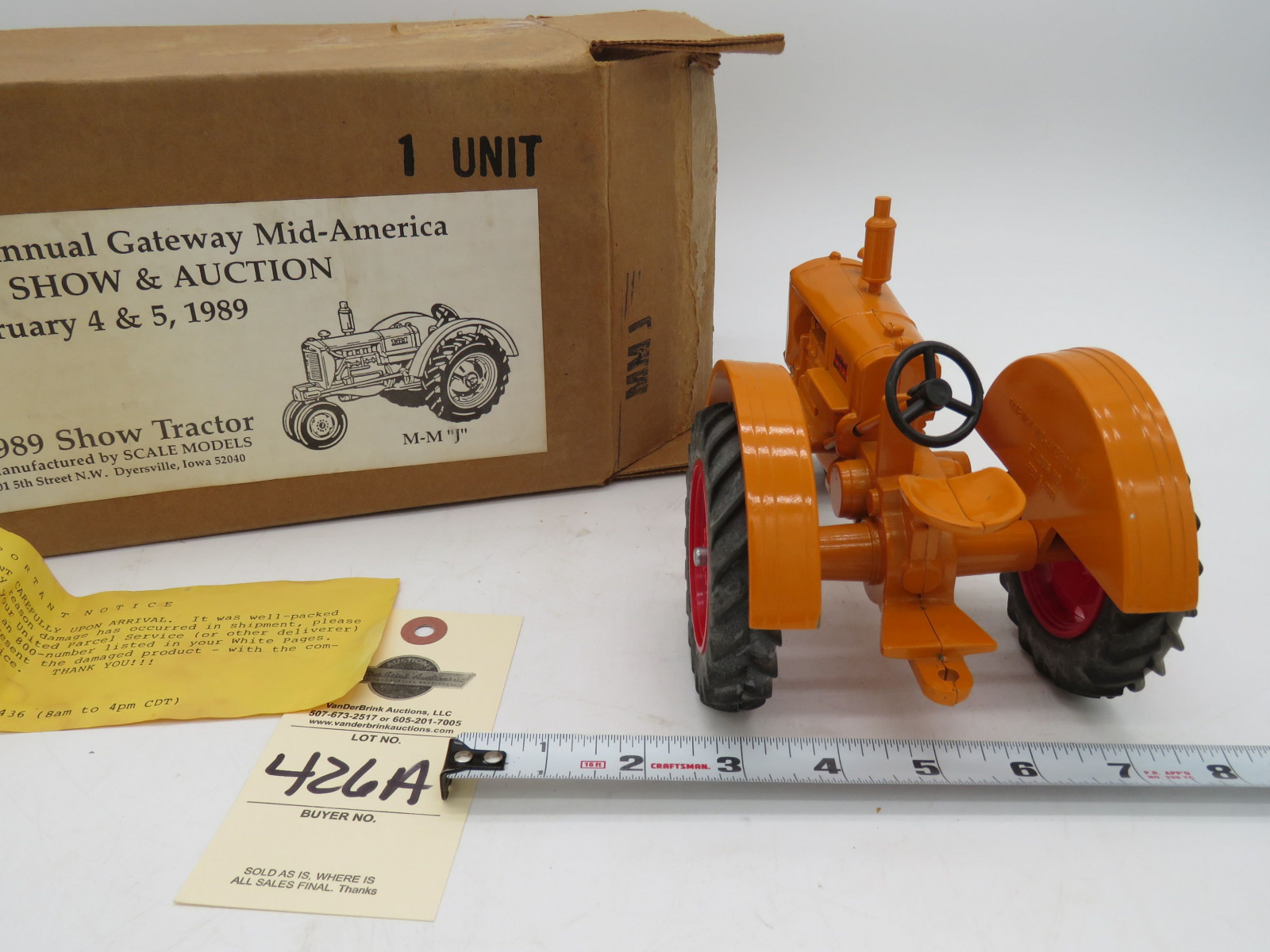Scale Models 8th Annual Gateway Mid-America Toy Show & auction Feb. 4 & 5, 1989 Minneapolis J Model NIB - Image 5